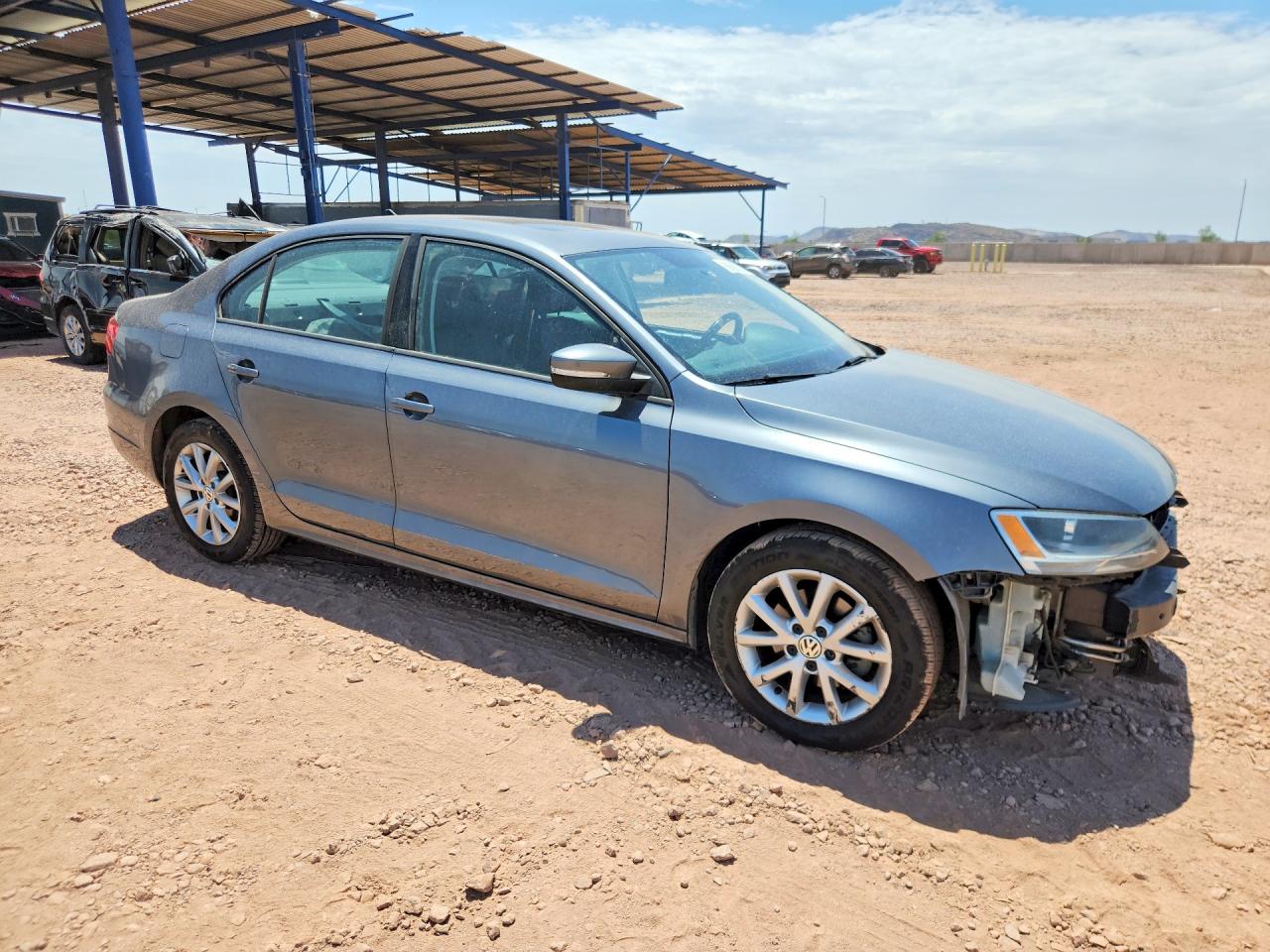 2012 Volkswagen Jetta Se Gray vin: 3VWDP7AJ1CM373219