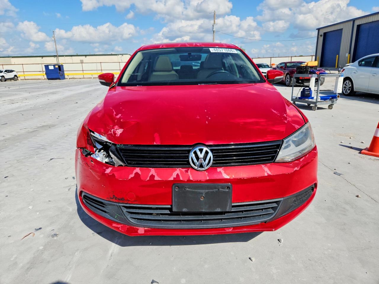 2012 Volkswagen Jetta Se Red vin: 3VWDP7AJ1CM386276