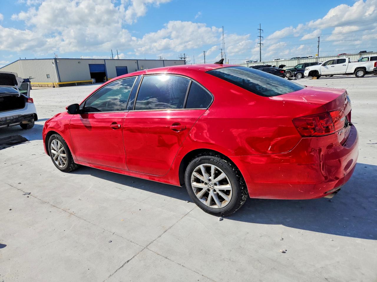 2012 Volkswagen Jetta Se Red vin: 3VWDP7AJ1CM386276