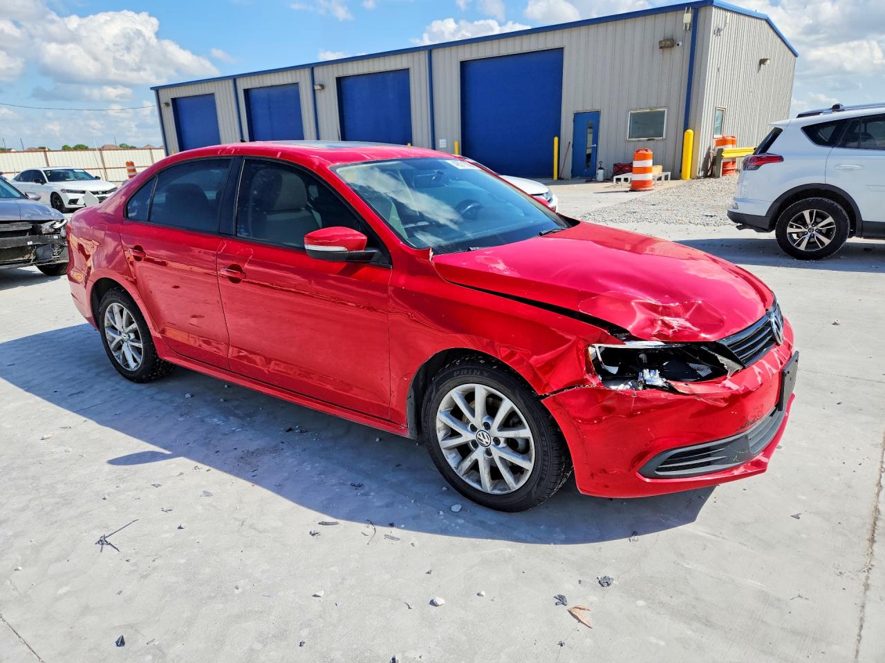 2012 Volkswagen Jetta Se Red vin: 3VWDP7AJ1CM386276