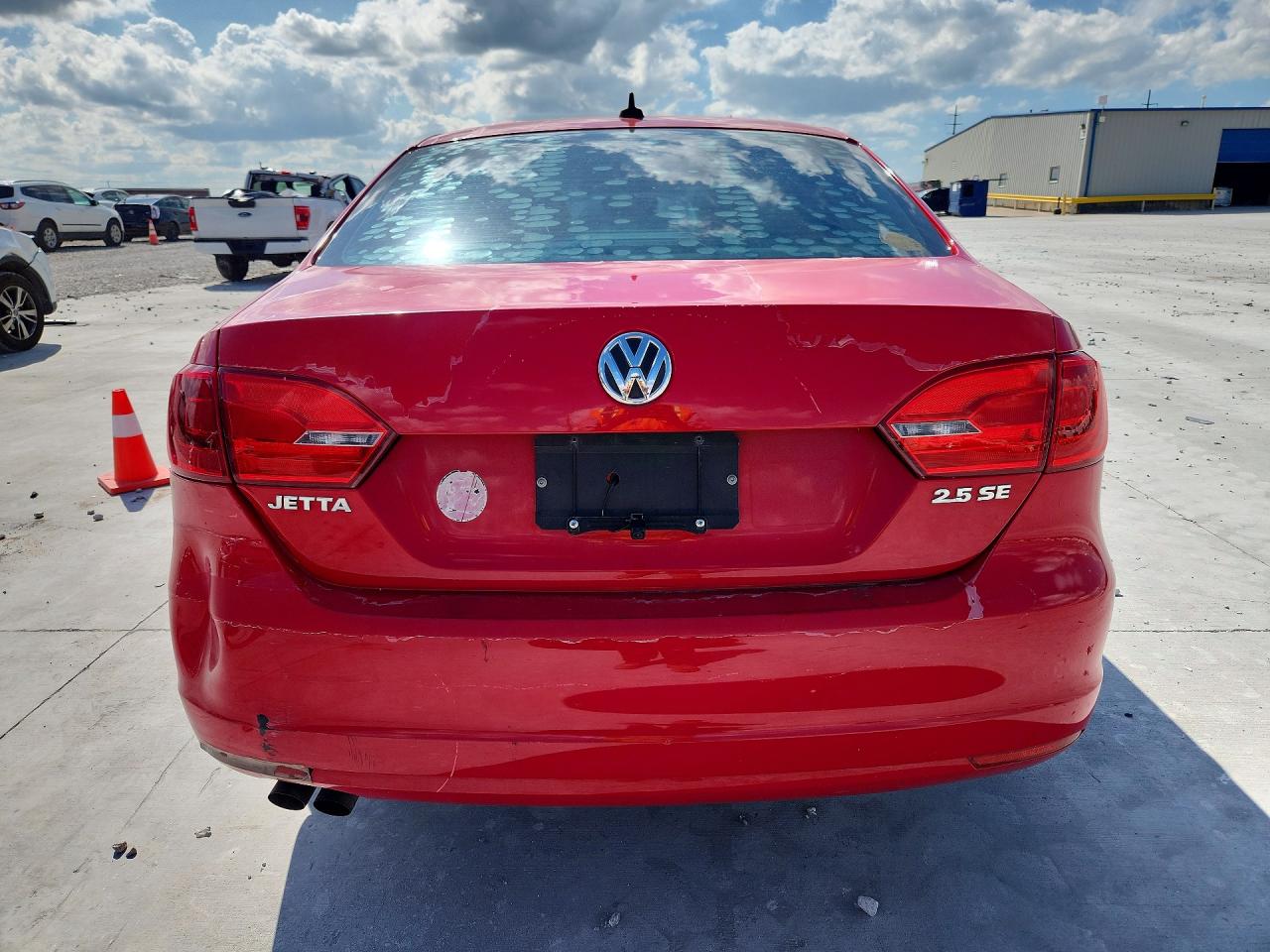 2012 Volkswagen Jetta Se Red vin: 3VWDP7AJ1CM386276