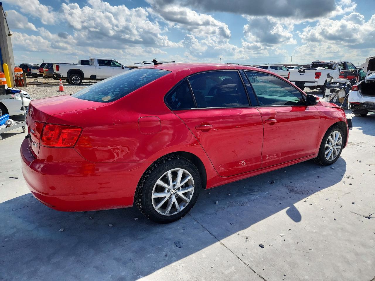 2012 Volkswagen Jetta Se Red vin: 3VWDP7AJ1CM386276