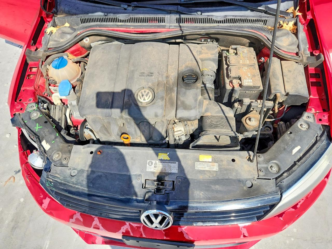 2012 Volkswagen Jetta Se Red vin: 3VWDP7AJ1CM386276