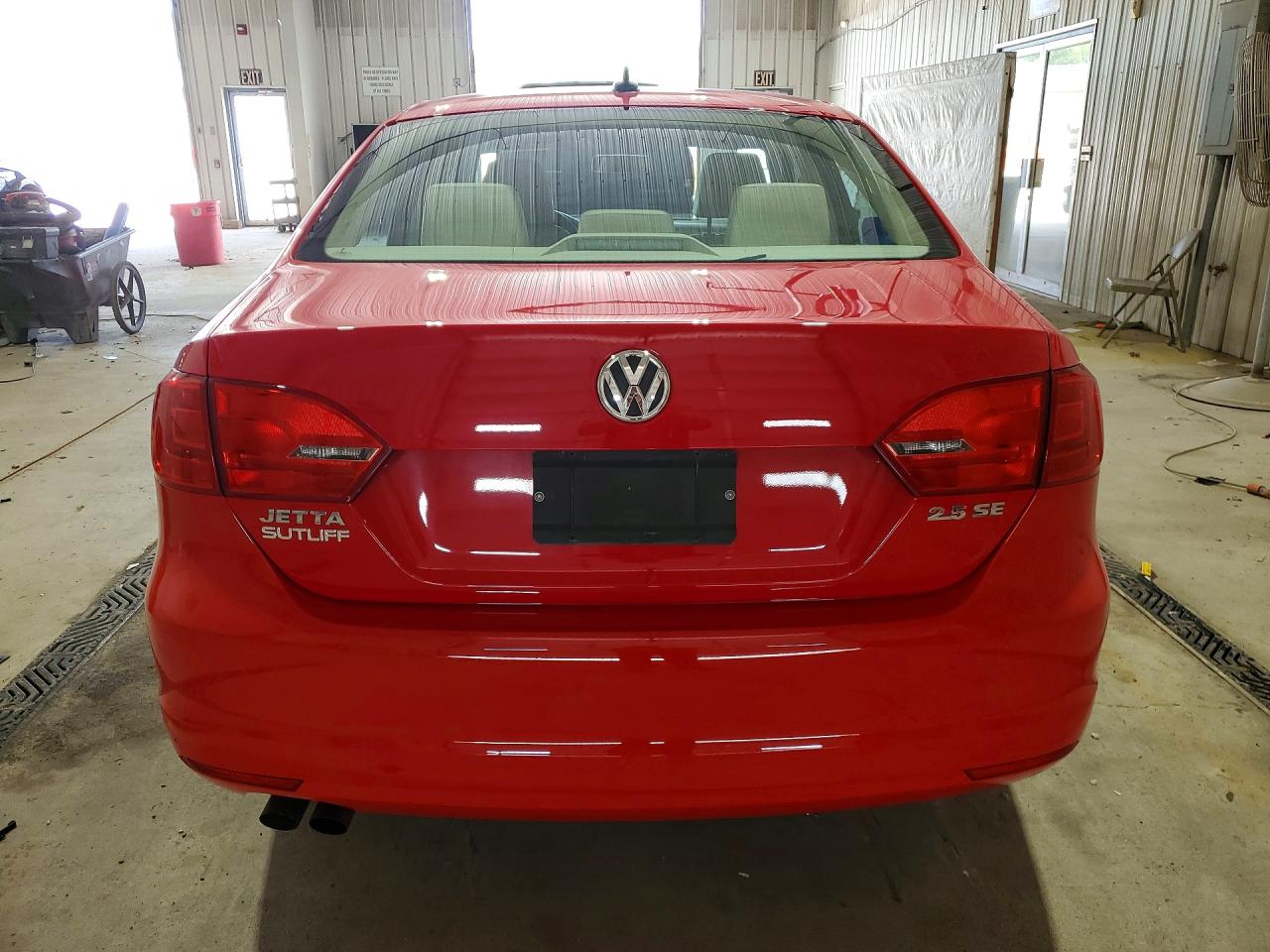 2012 Volkswagen Jetta Se Red vin: 3VWDP7AJ1CM423956