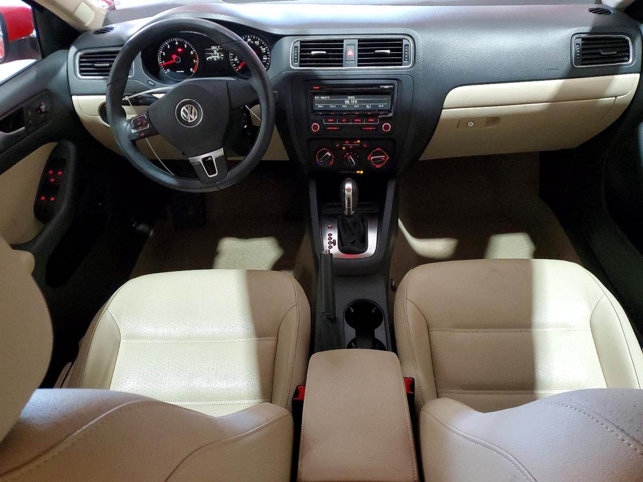 2012 Volkswagen Jetta Se Red vin: 3VWDP7AJ1CM423956