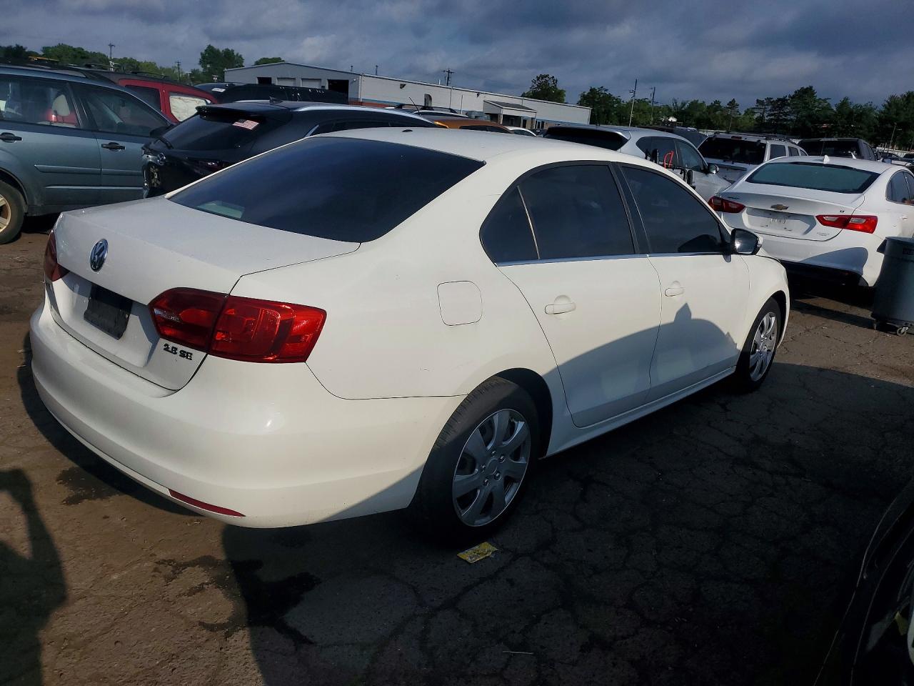 2013 Volkswagen Jetta Se White vin: 3VWDP7AJ1DM212872