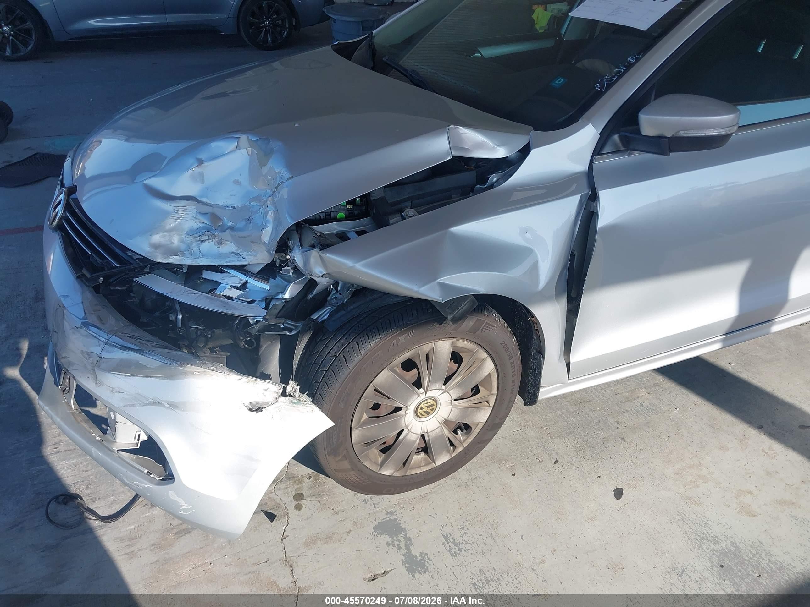 2013 Volkswagen Jetta 2.5l Se Серебряный vin: 3VWDP7AJ1DM214766