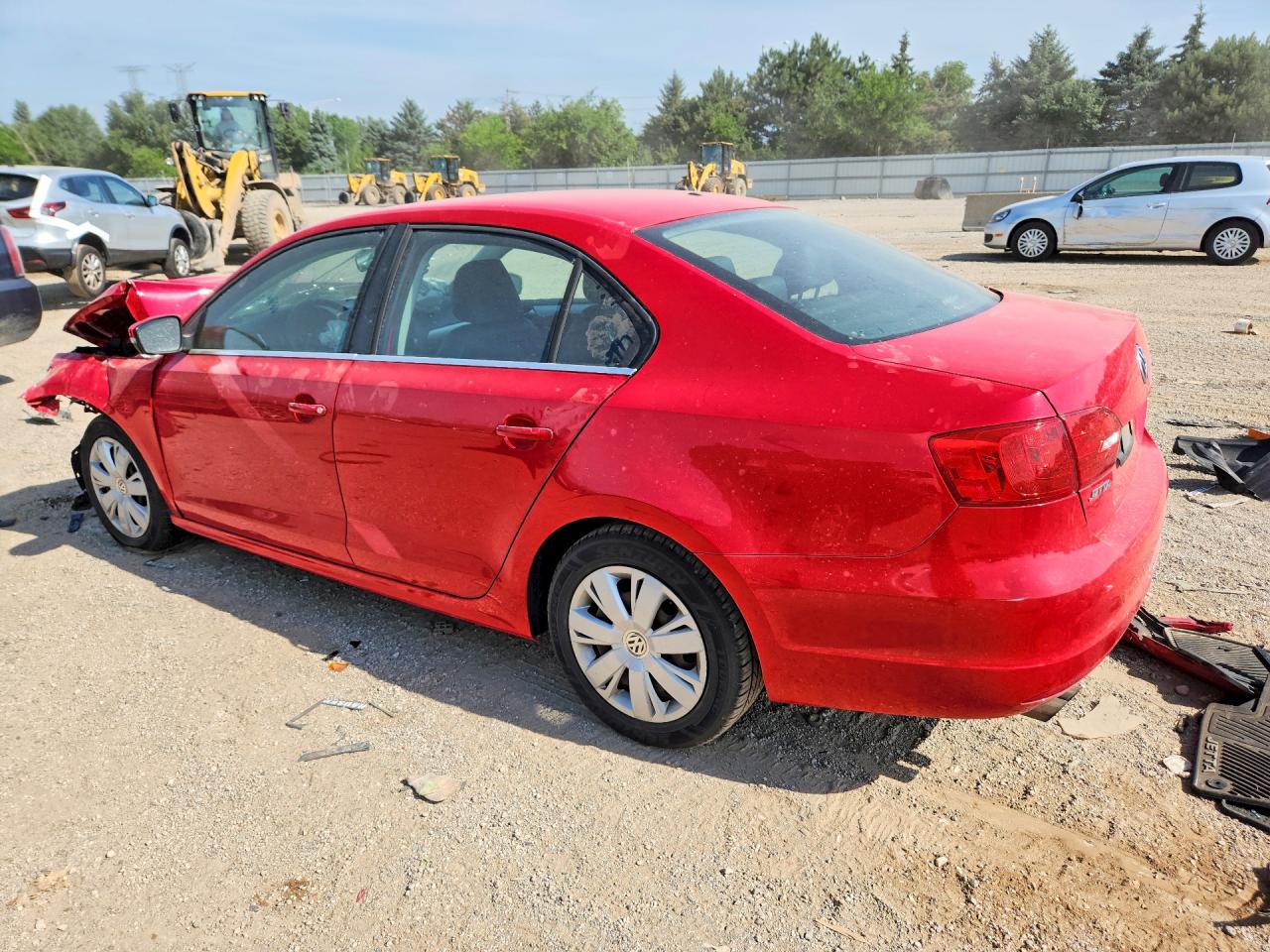 2013 Volkswagen Jetta Se Red vin: 3VWDP7AJ1DM216713
