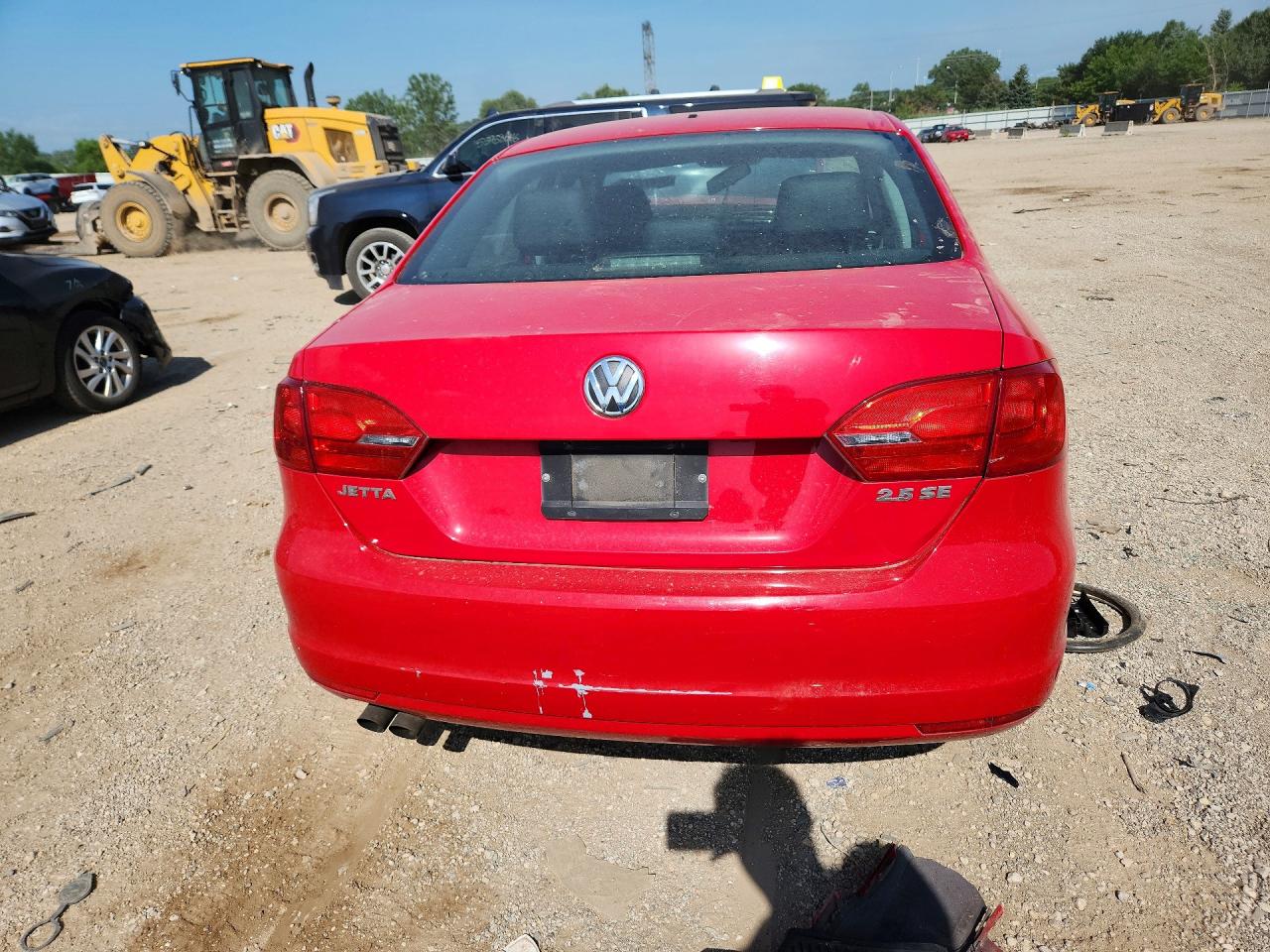2013 Volkswagen Jetta Se Red vin: 3VWDP7AJ1DM216713