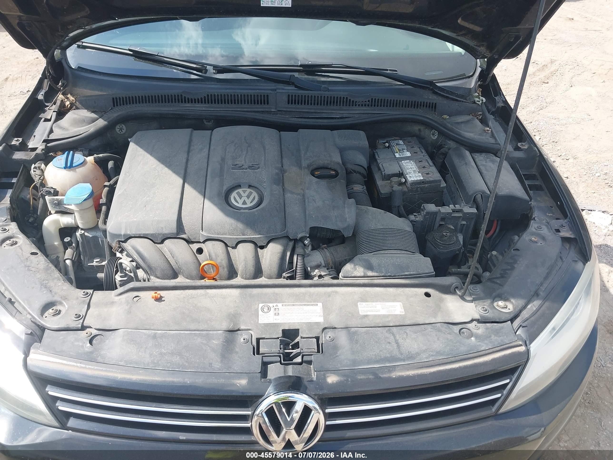 2013 Volkswagen Jetta 2.5l Se Black vin: 3VWDP7AJ1DM218722