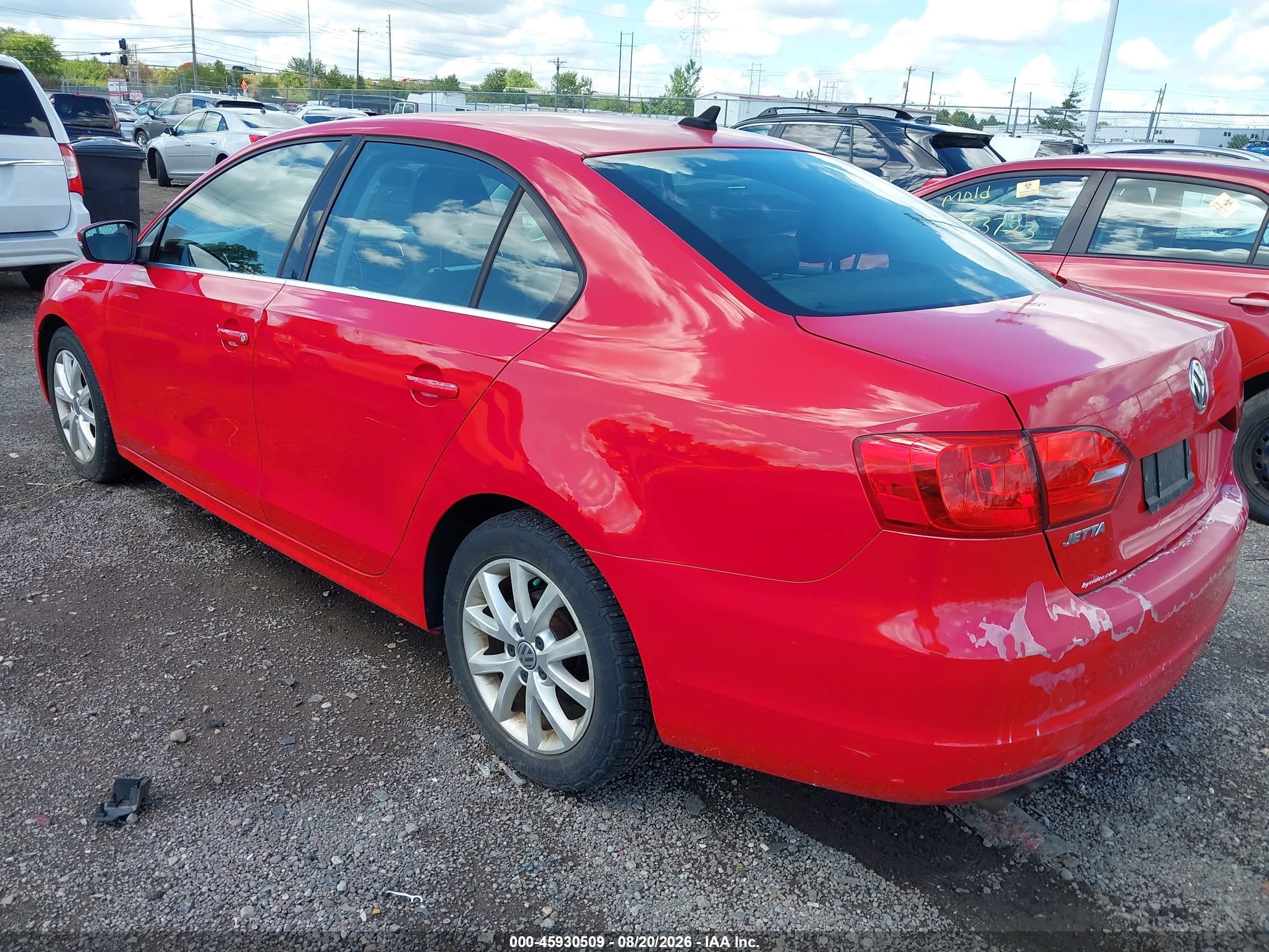 2013 Volkswagen Jetta 2.5l Se Red vin: 3VWDP7AJ1DM304791