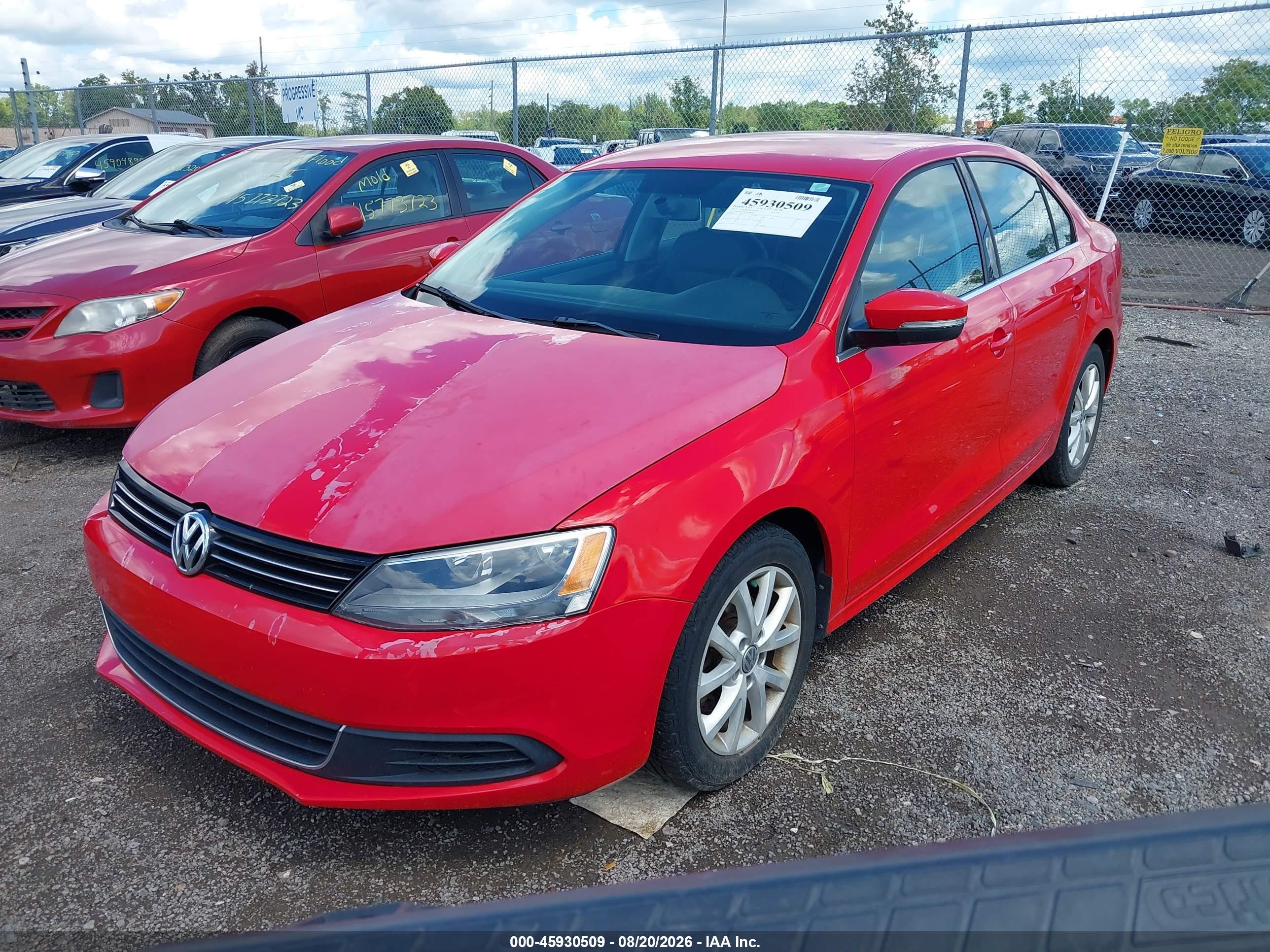 2013 Volkswagen Jetta 2.5l Se Red vin: 3VWDP7AJ1DM304791