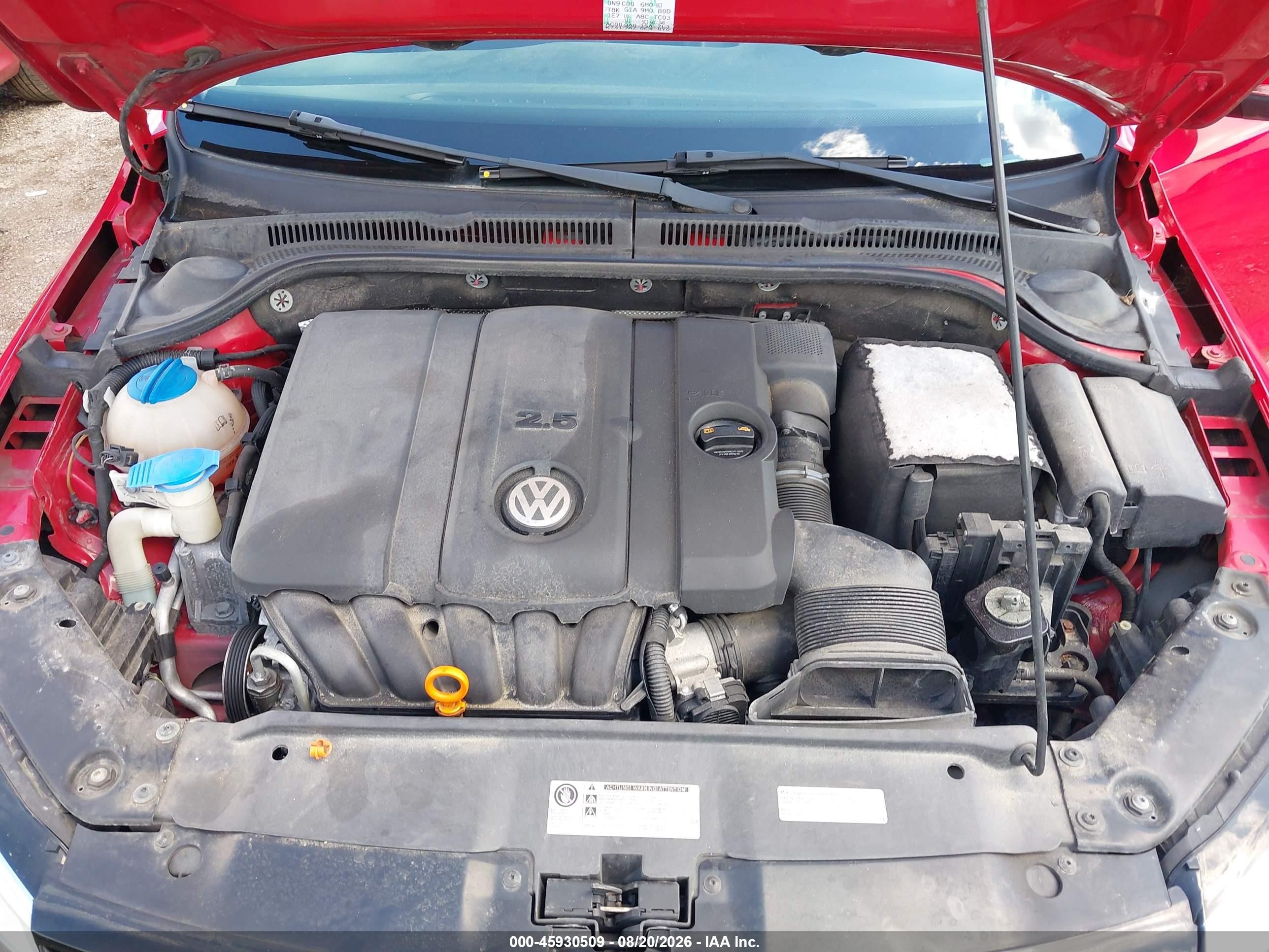 2013 Volkswagen Jetta 2.5l Se Red vin: 3VWDP7AJ1DM304791