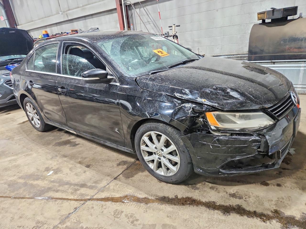 2013 Volkswagen Jetta Se Black vin: 3VWDP7AJ1DM368569