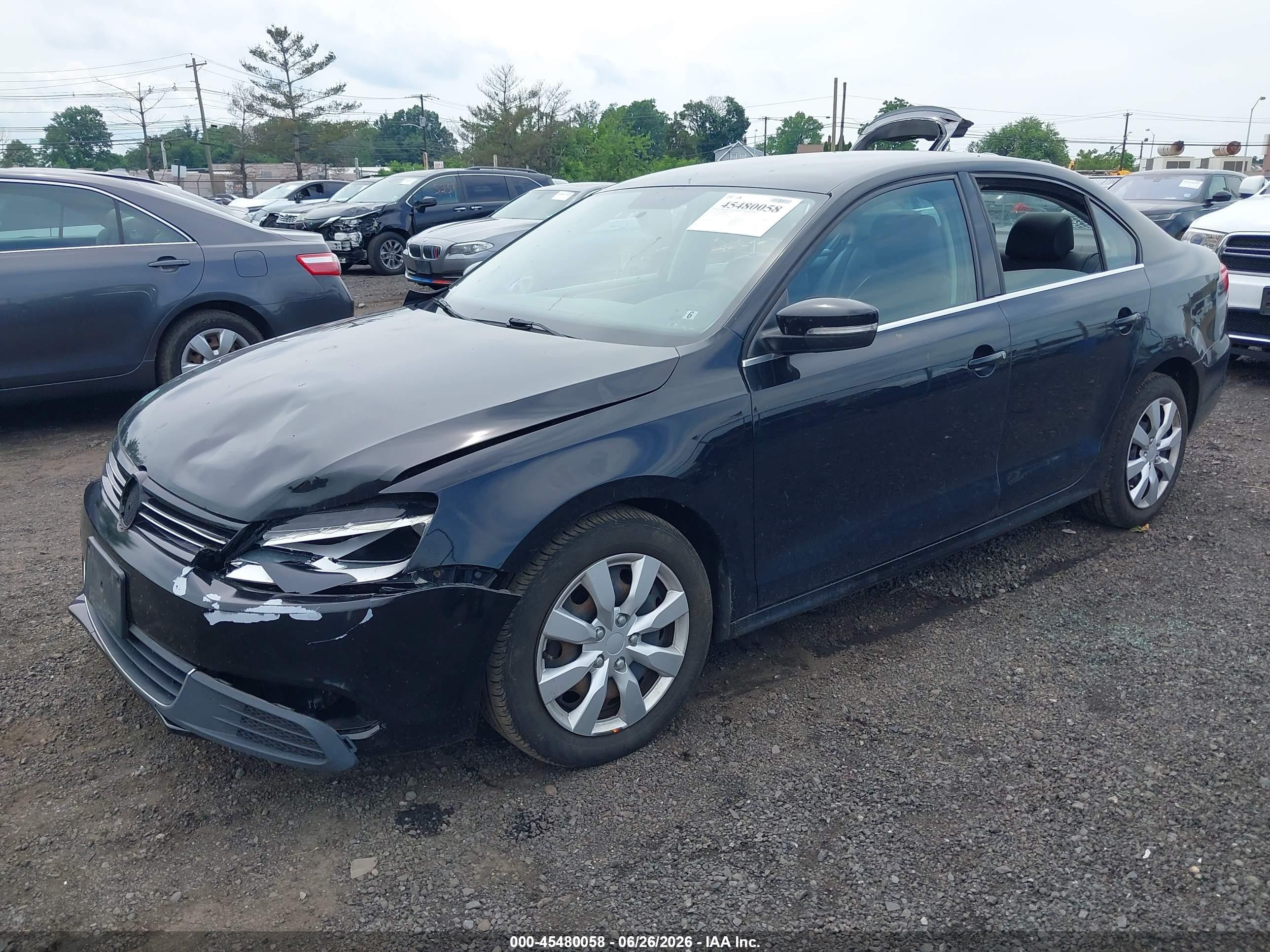 2013 Volkswagen Jetta 2.5l Se Black vin: 3VWDP7AJ1DM387218