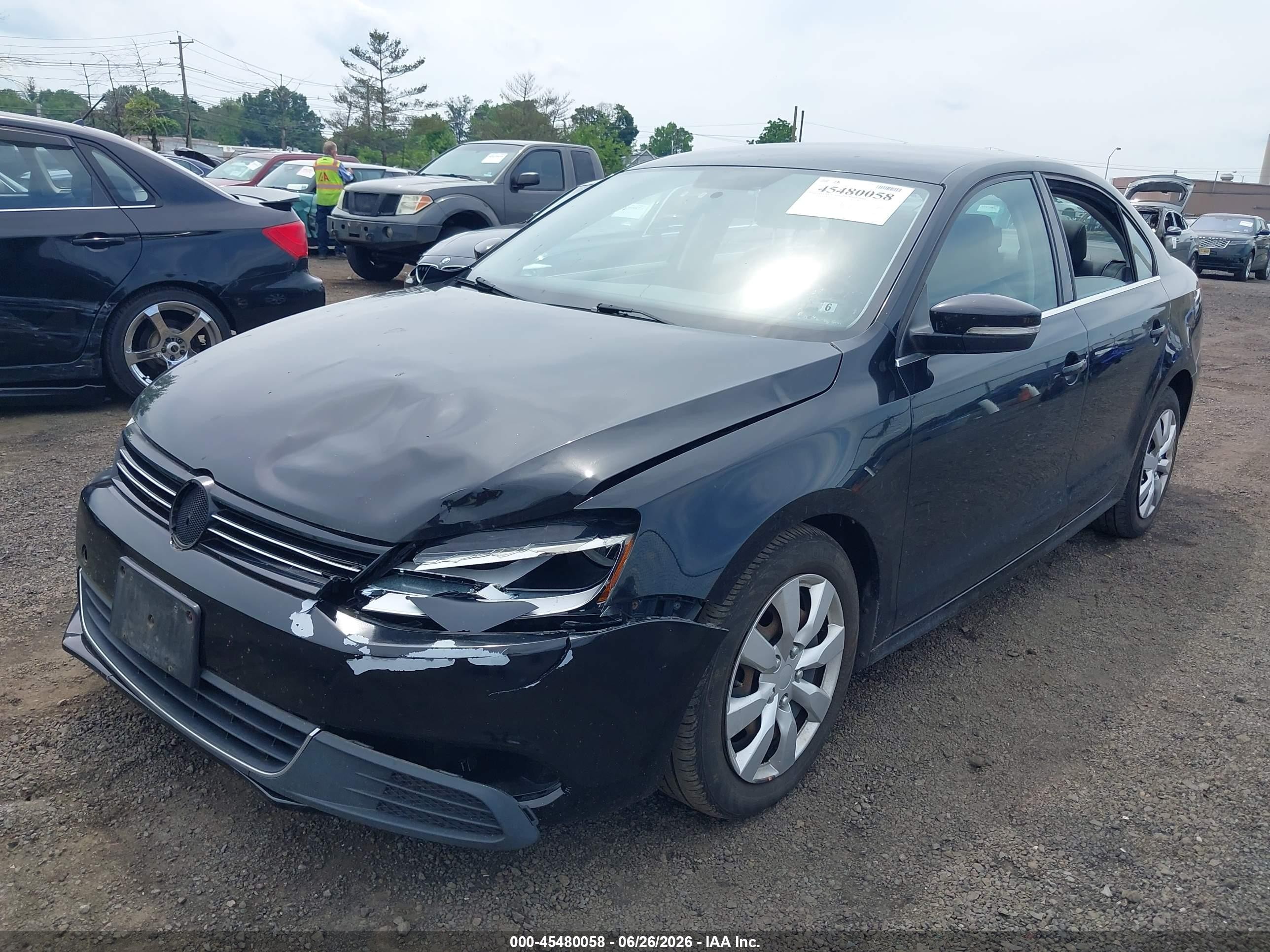 2013 Volkswagen Jetta 2.5l Se Black vin: 3VWDP7AJ1DM387218