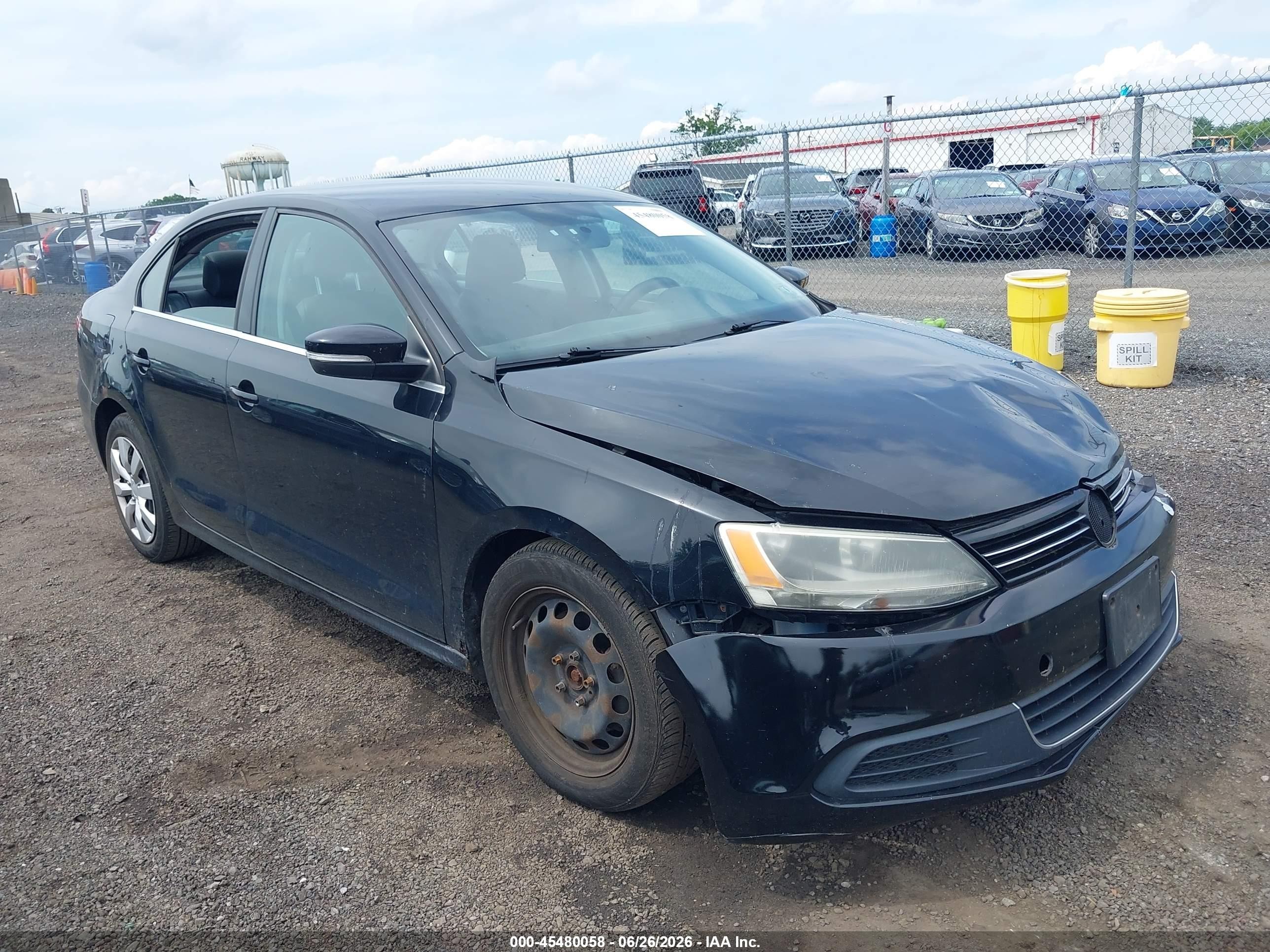 2013 Volkswagen Jetta 2.5l Se Black vin: 3VWDP7AJ1DM387218