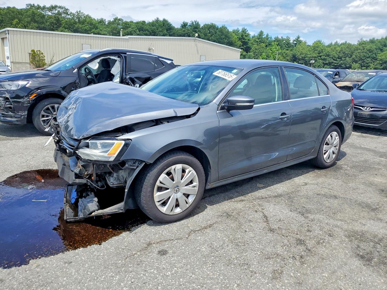 2013 Volkswagen Jetta Se Gray vin: 3VWDP7AJ1DM392807