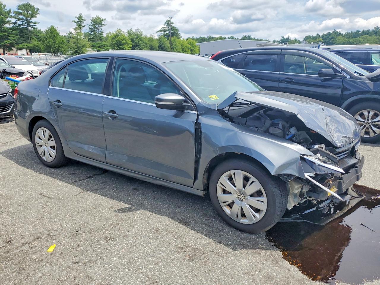 2013 Volkswagen Jetta Se Gray vin: 3VWDP7AJ1DM392807