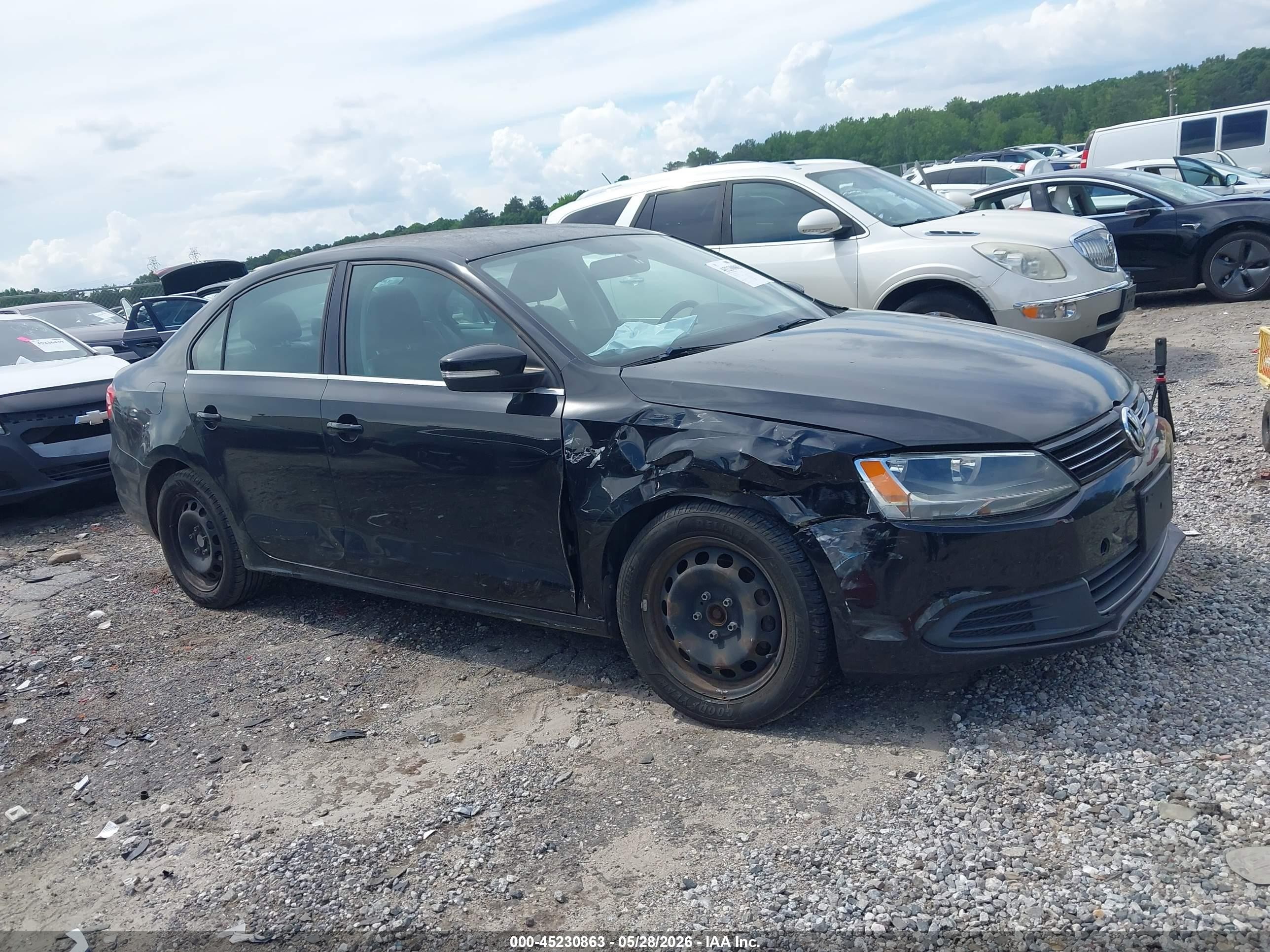 2013 Volkswagen Jetta 2.5l Se Black vin: 3VWDP7AJ1DM417897