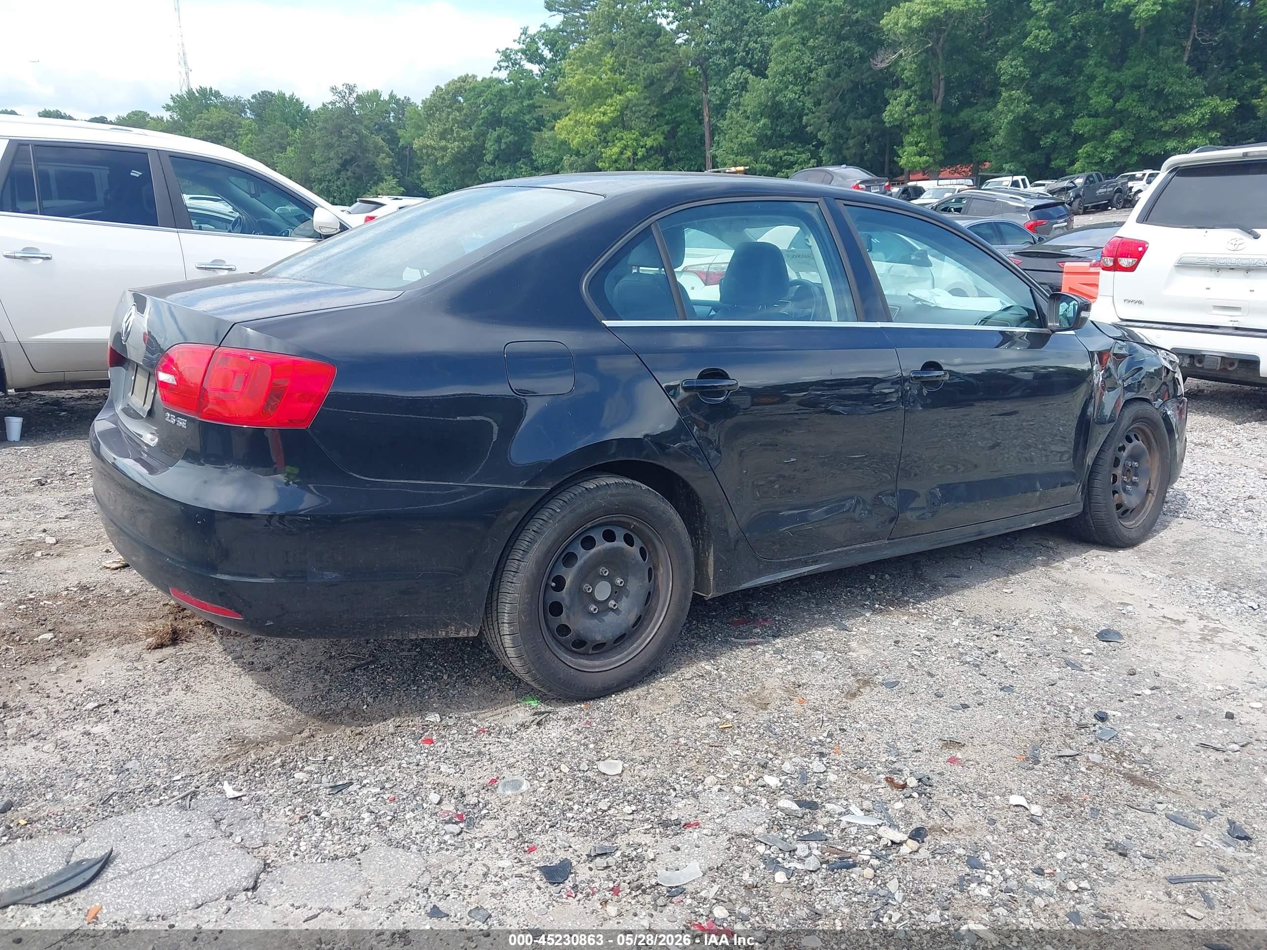 2013 Volkswagen Jetta 2.5l Se Black vin: 3VWDP7AJ1DM417897