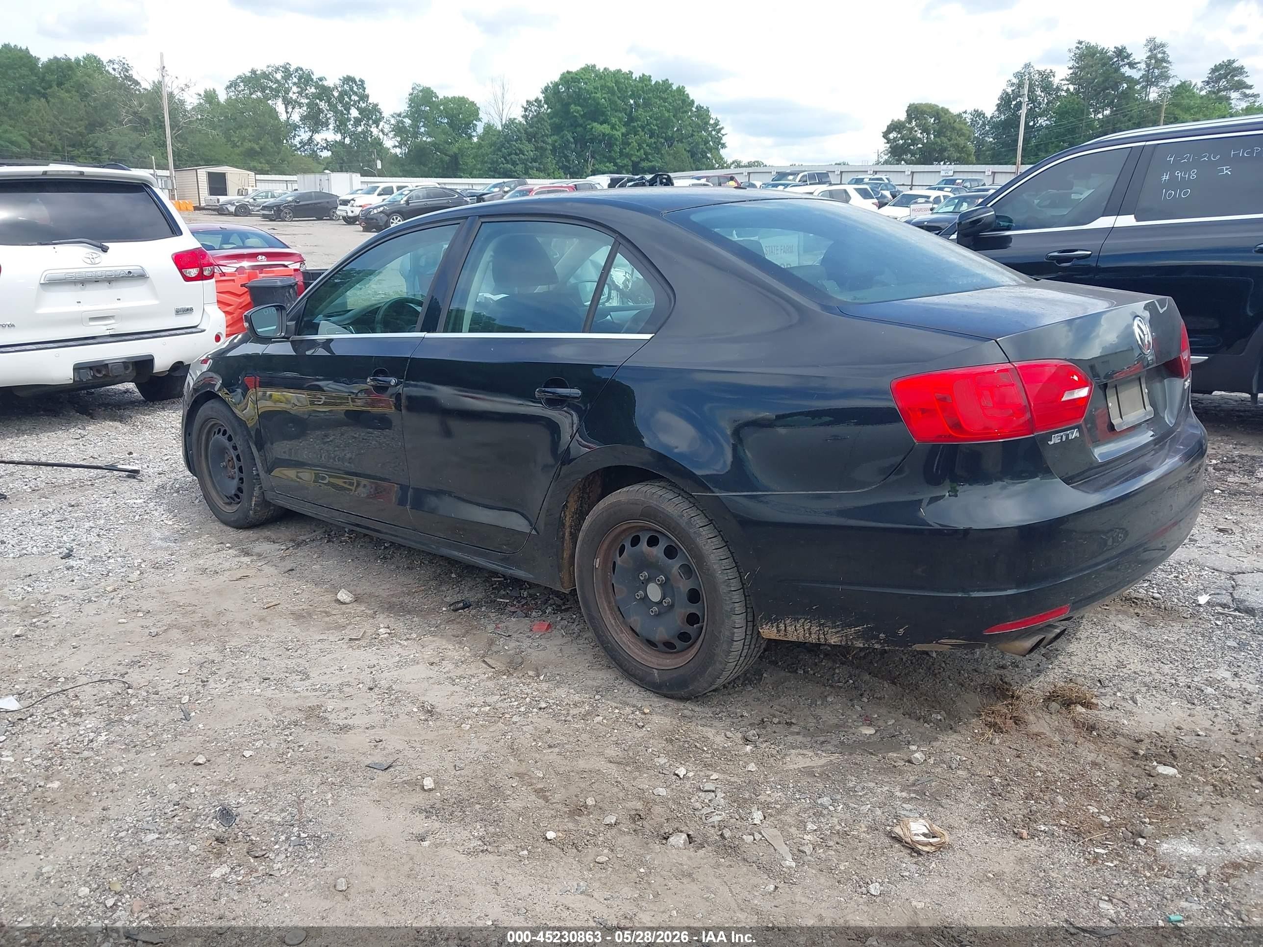 2013 Volkswagen Jetta 2.5l Se Black vin: 3VWDP7AJ1DM417897