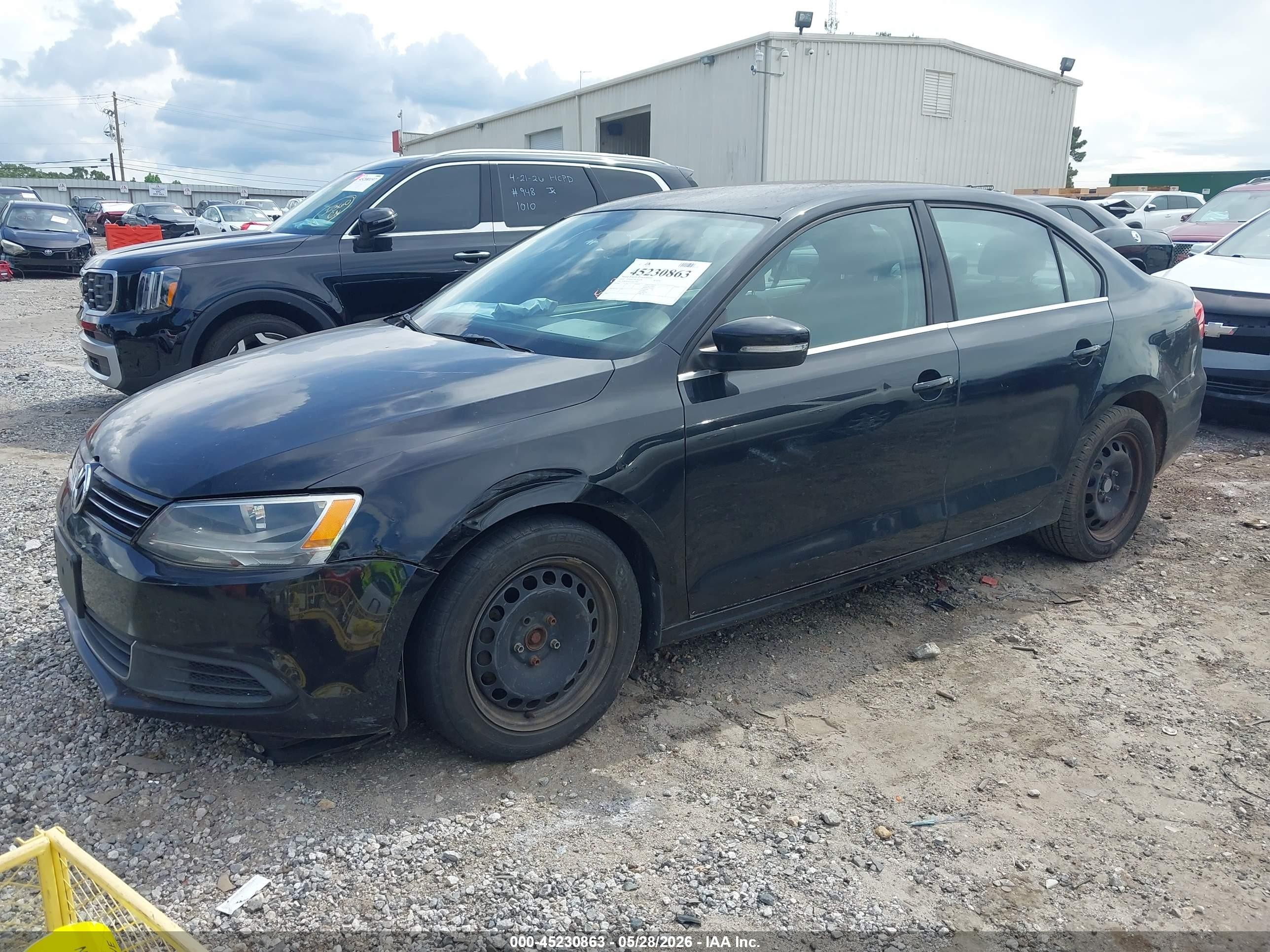 2013 Volkswagen Jetta 2.5l Se Black vin: 3VWDP7AJ1DM417897