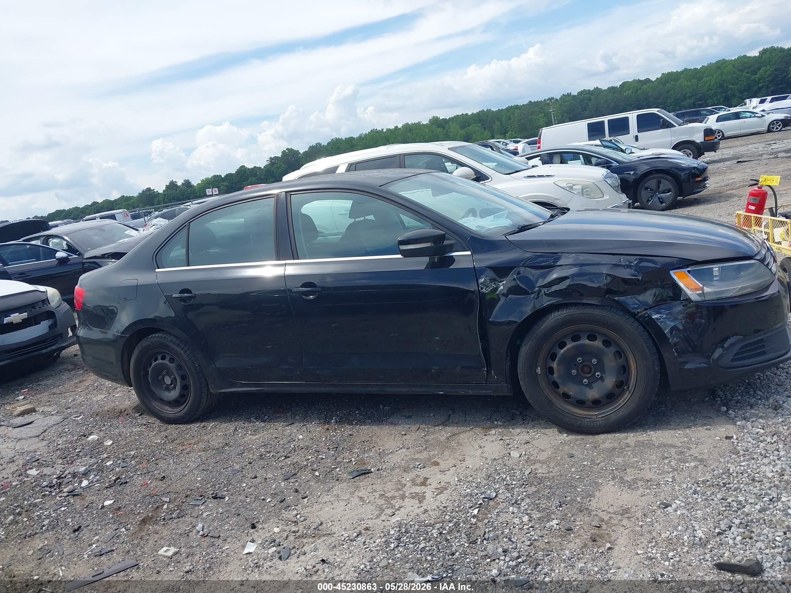 2013 Volkswagen Jetta 2.5l Se Black vin: 3VWDP7AJ1DM417897
