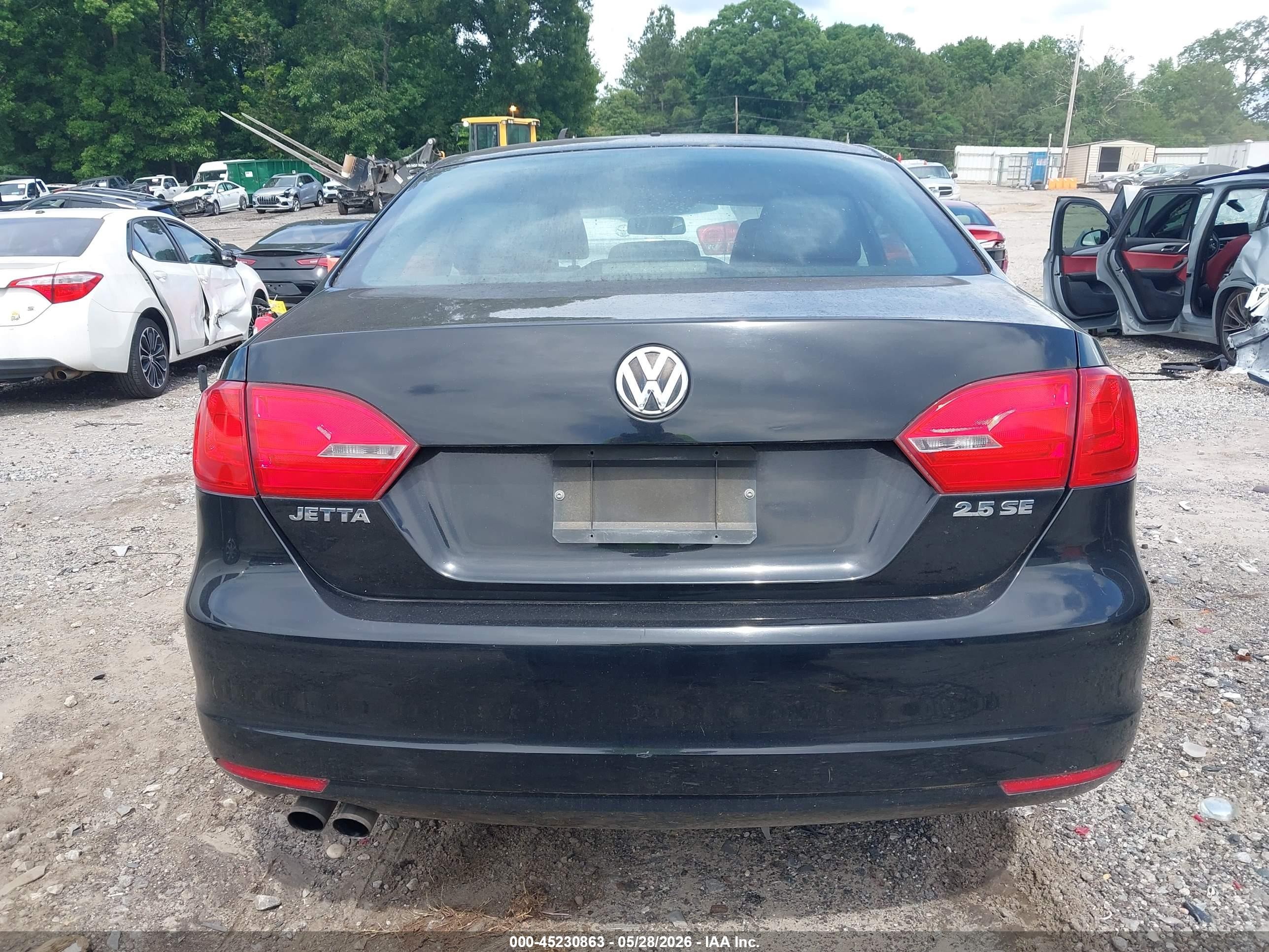 2013 Volkswagen Jetta 2.5l Se Black vin: 3VWDP7AJ1DM417897