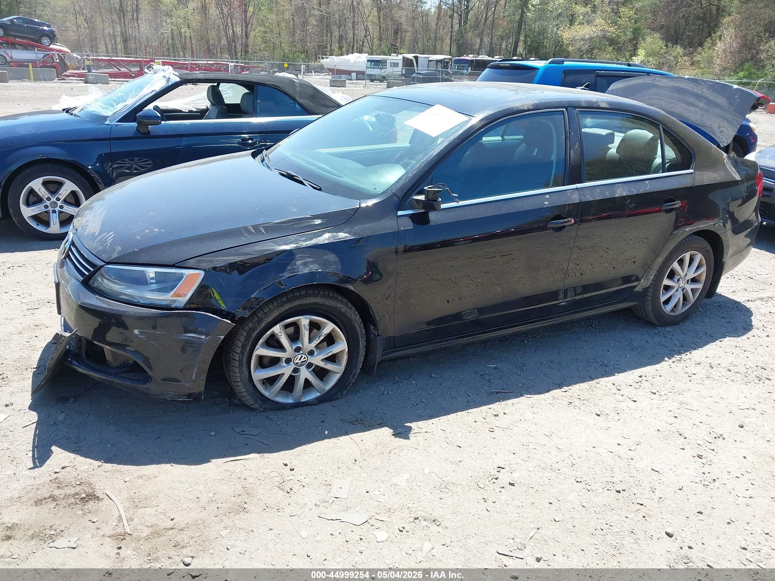 2013 Volkswagen Jetta 2.5l Se Black vin: 3VWDP7AJ1DM430178