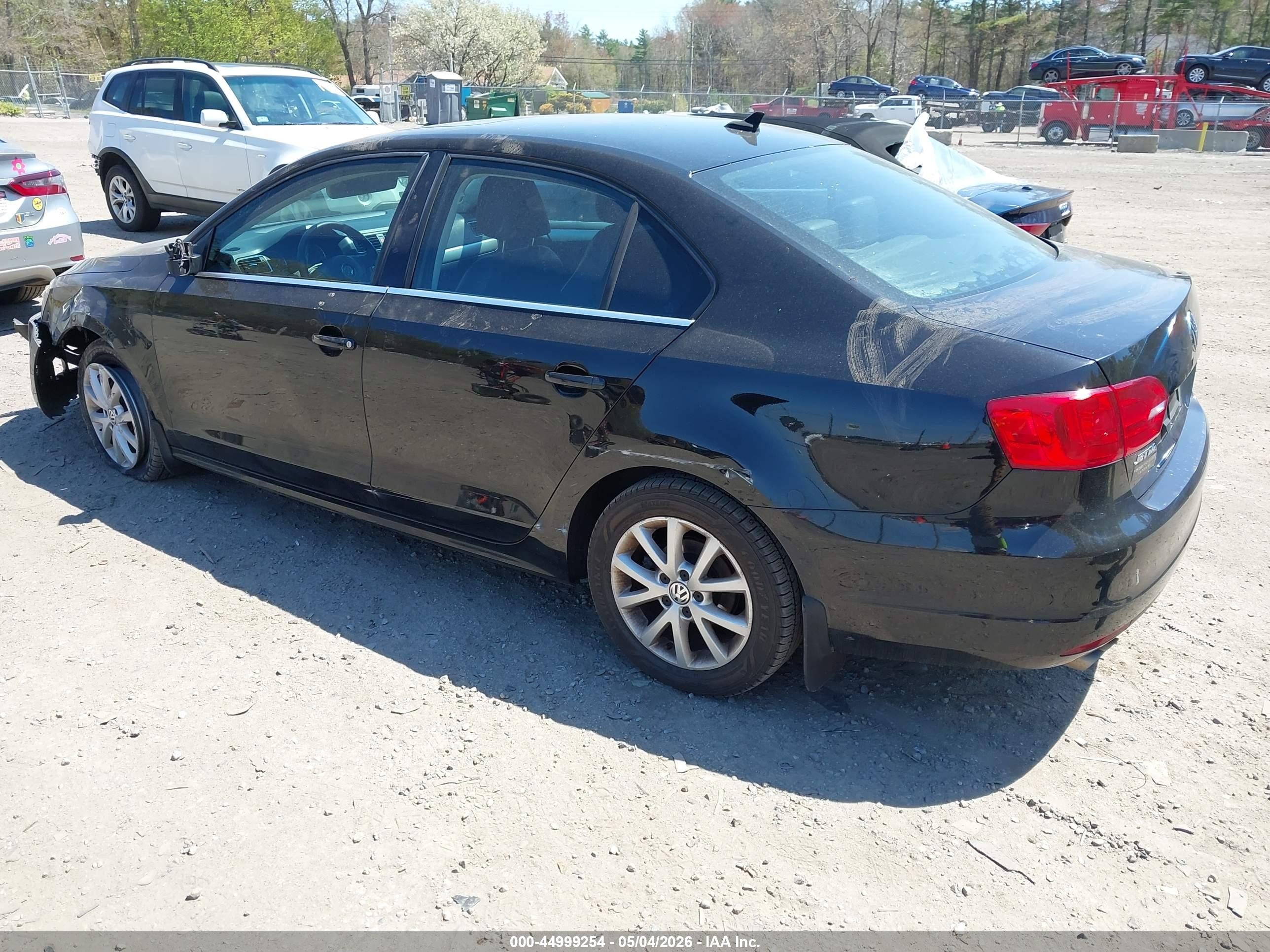 2013 Volkswagen Jetta 2.5l Se Black vin: 3VWDP7AJ1DM430178