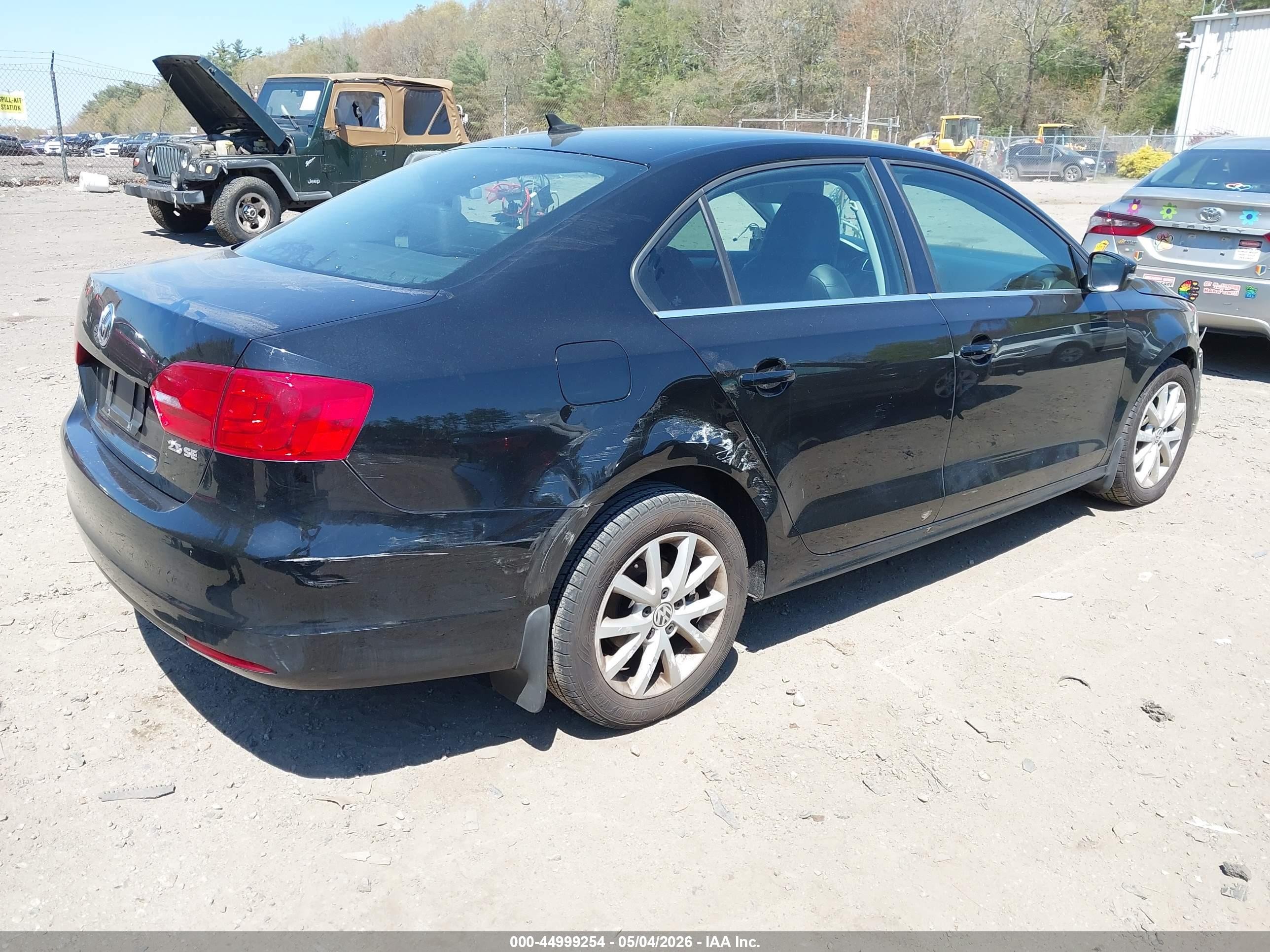 2013 Volkswagen Jetta 2.5l Se Black vin: 3VWDP7AJ1DM430178