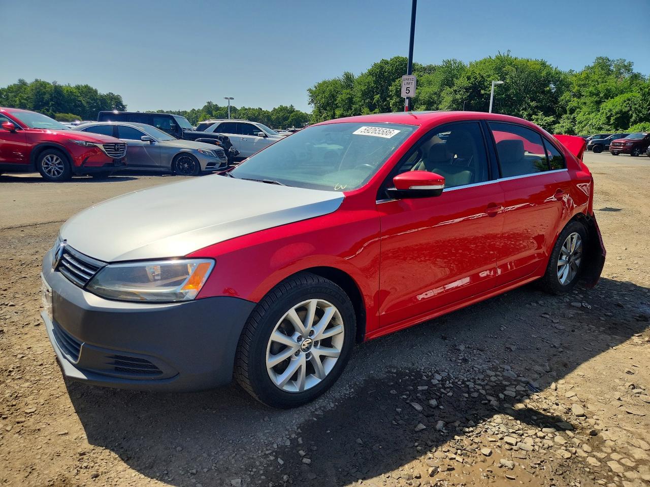 2013 Volkswagen Jetta Se Red vin: 3VWDP7AJ1DM432674
