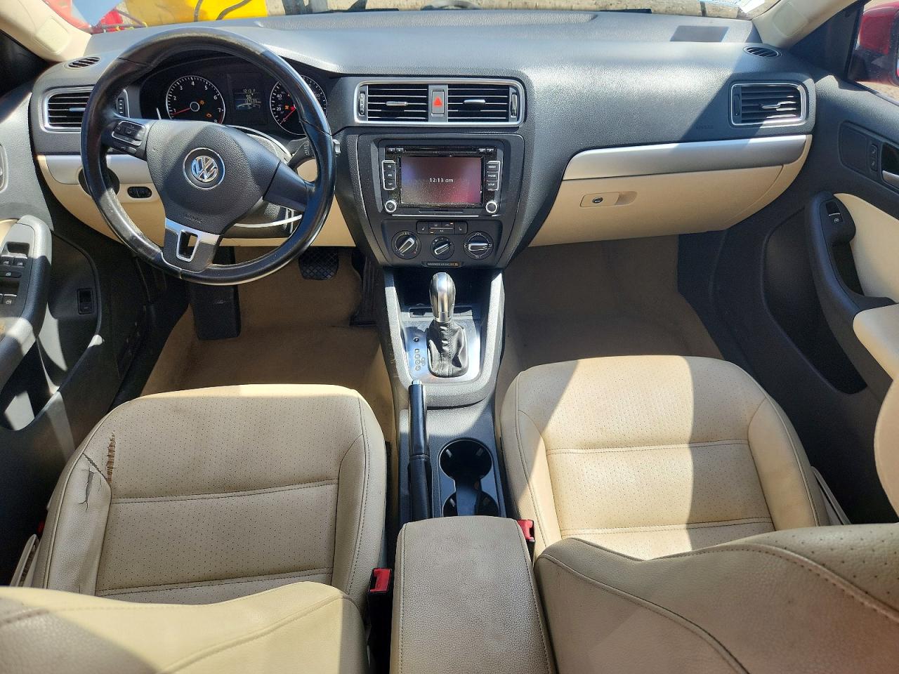 2013 Volkswagen Jetta Se Red vin: 3VWDP7AJ1DM432674