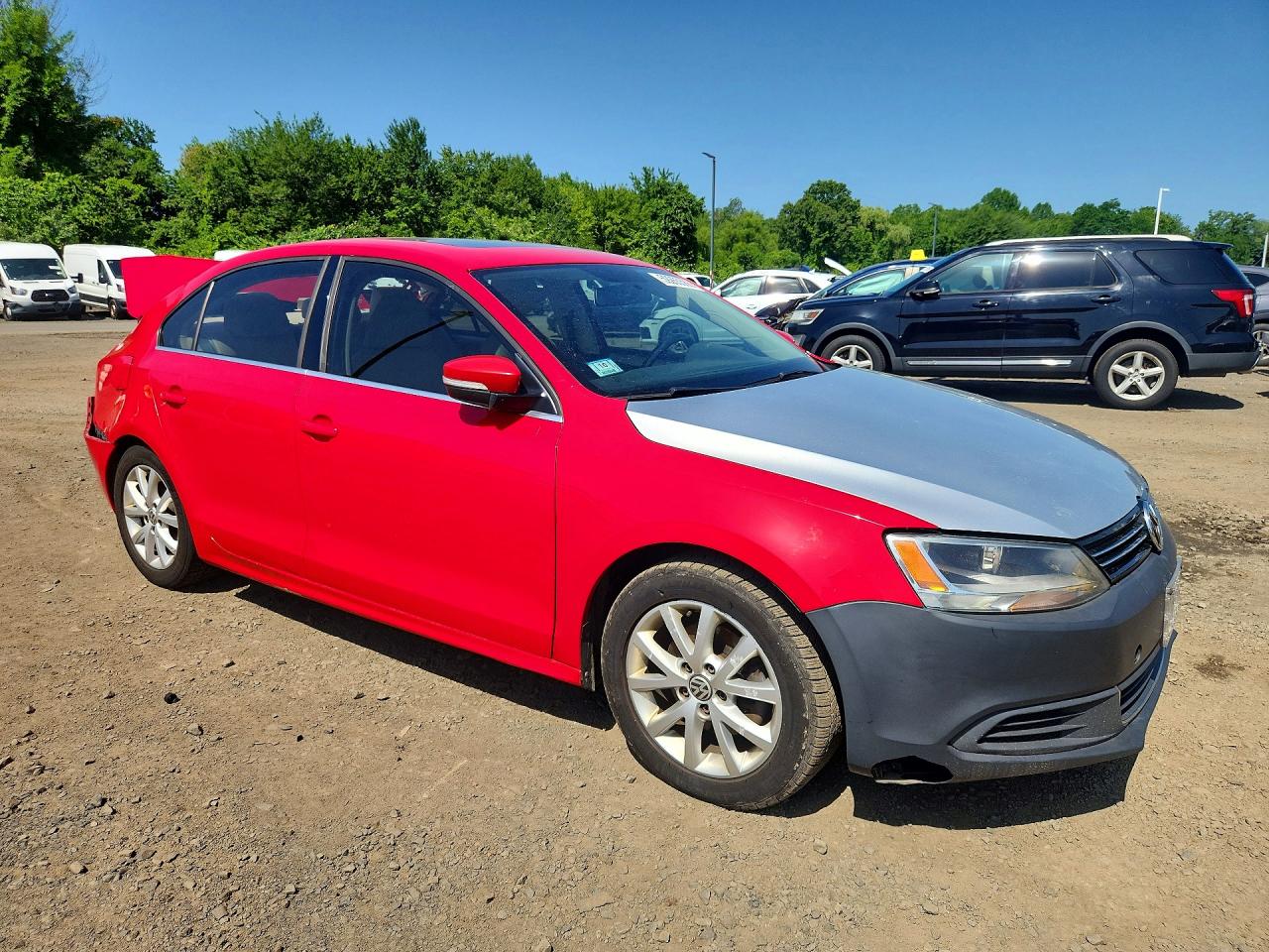 2013 Volkswagen Jetta Se Red vin: 3VWDP7AJ1DM432674