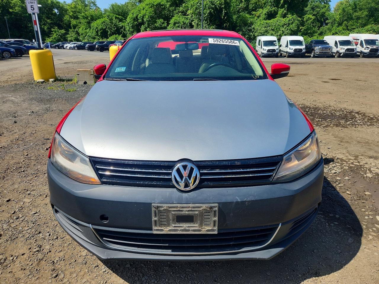 2013 Volkswagen Jetta Se Red vin: 3VWDP7AJ1DM432674