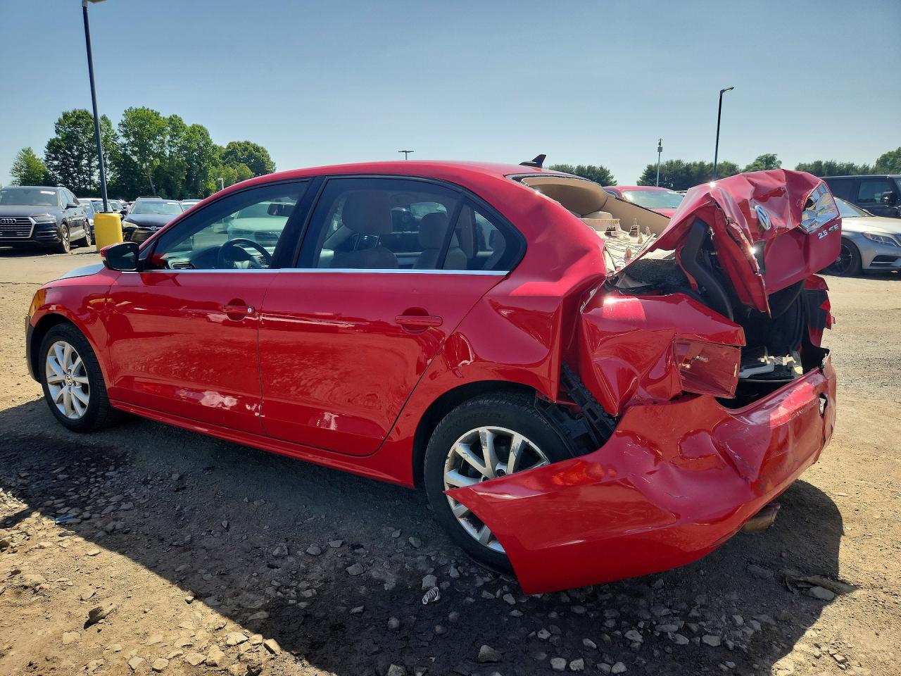 2013 Volkswagen Jetta Se Red vin: 3VWDP7AJ1DM432674