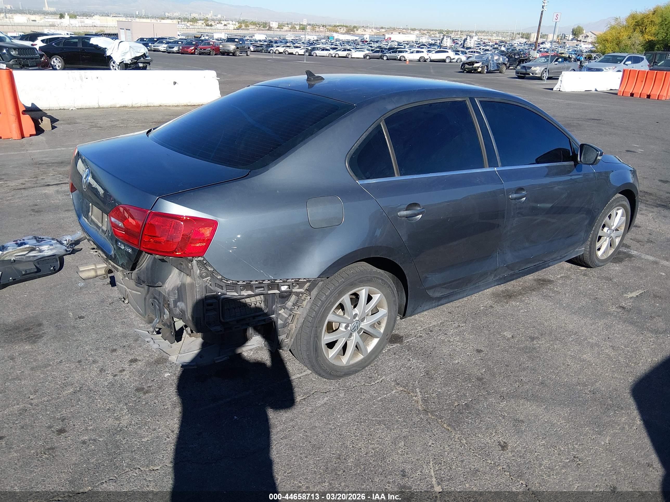 2013 Volkswagen Jetta 2.5l Se Gray vin: 3VWDP7AJ1DM433954