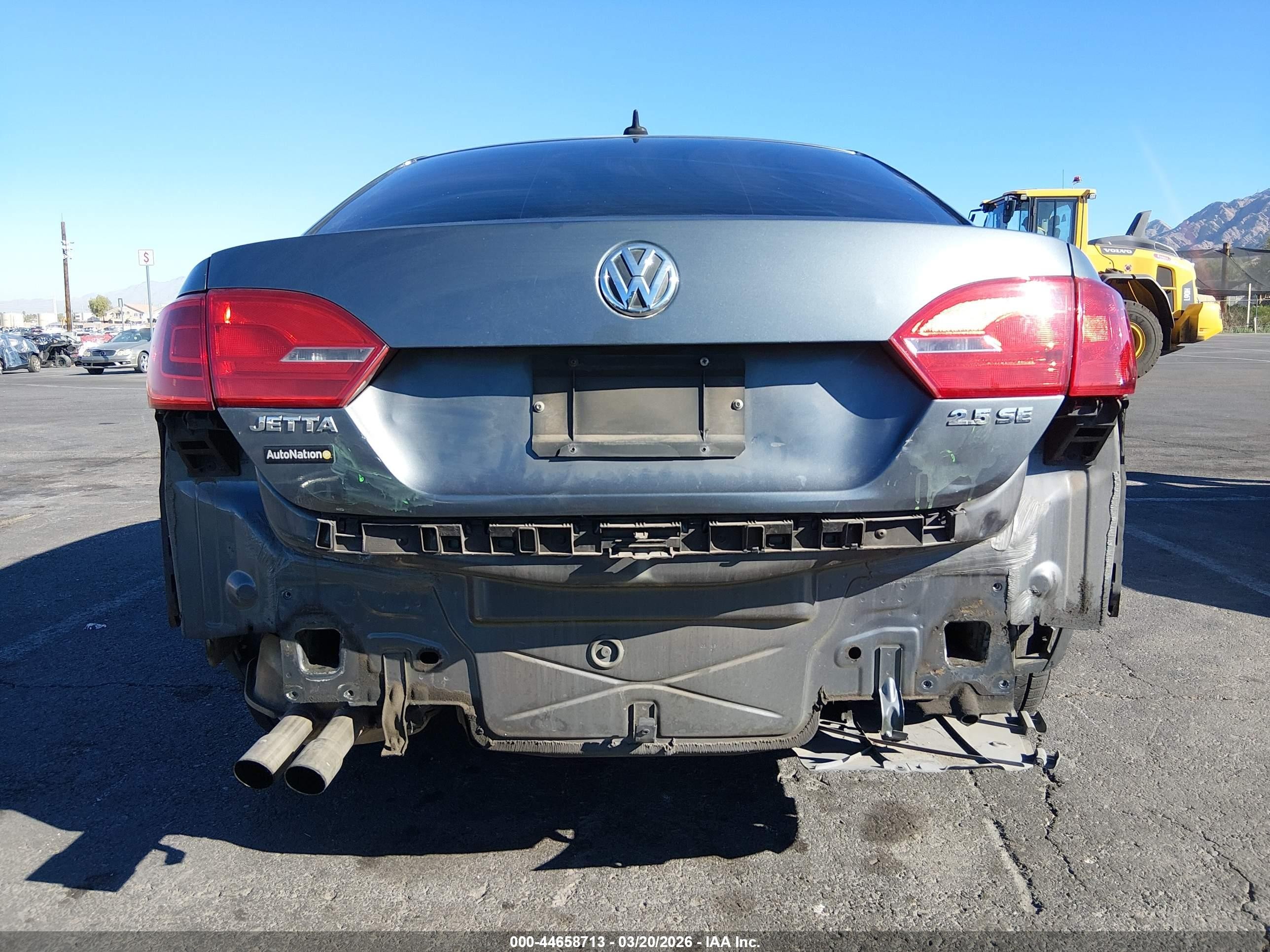 2013 Volkswagen Jetta 2.5l Se Gray vin: 3VWDP7AJ1DM433954