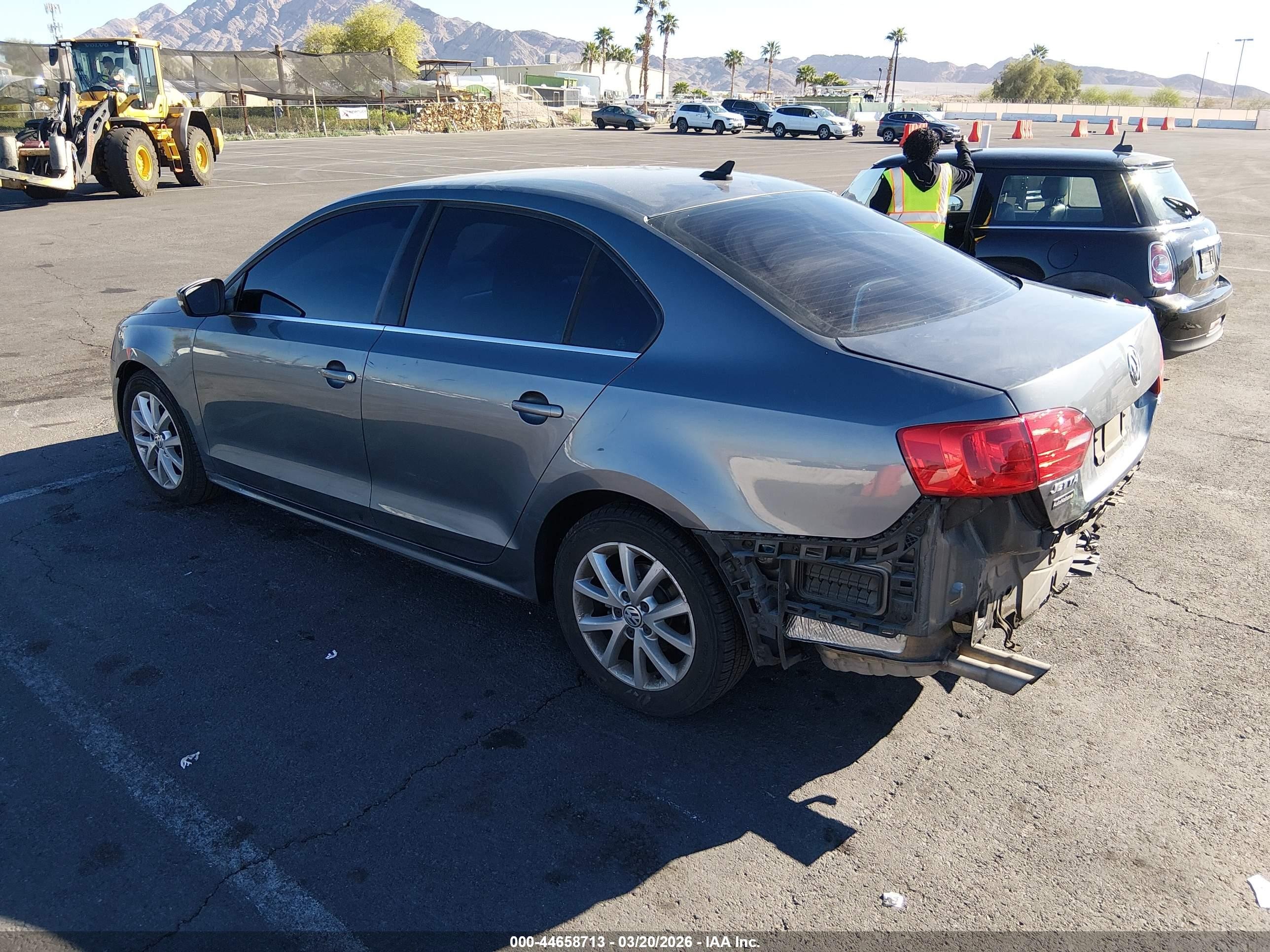 2013 Volkswagen Jetta 2.5l Se Gray vin: 3VWDP7AJ1DM433954