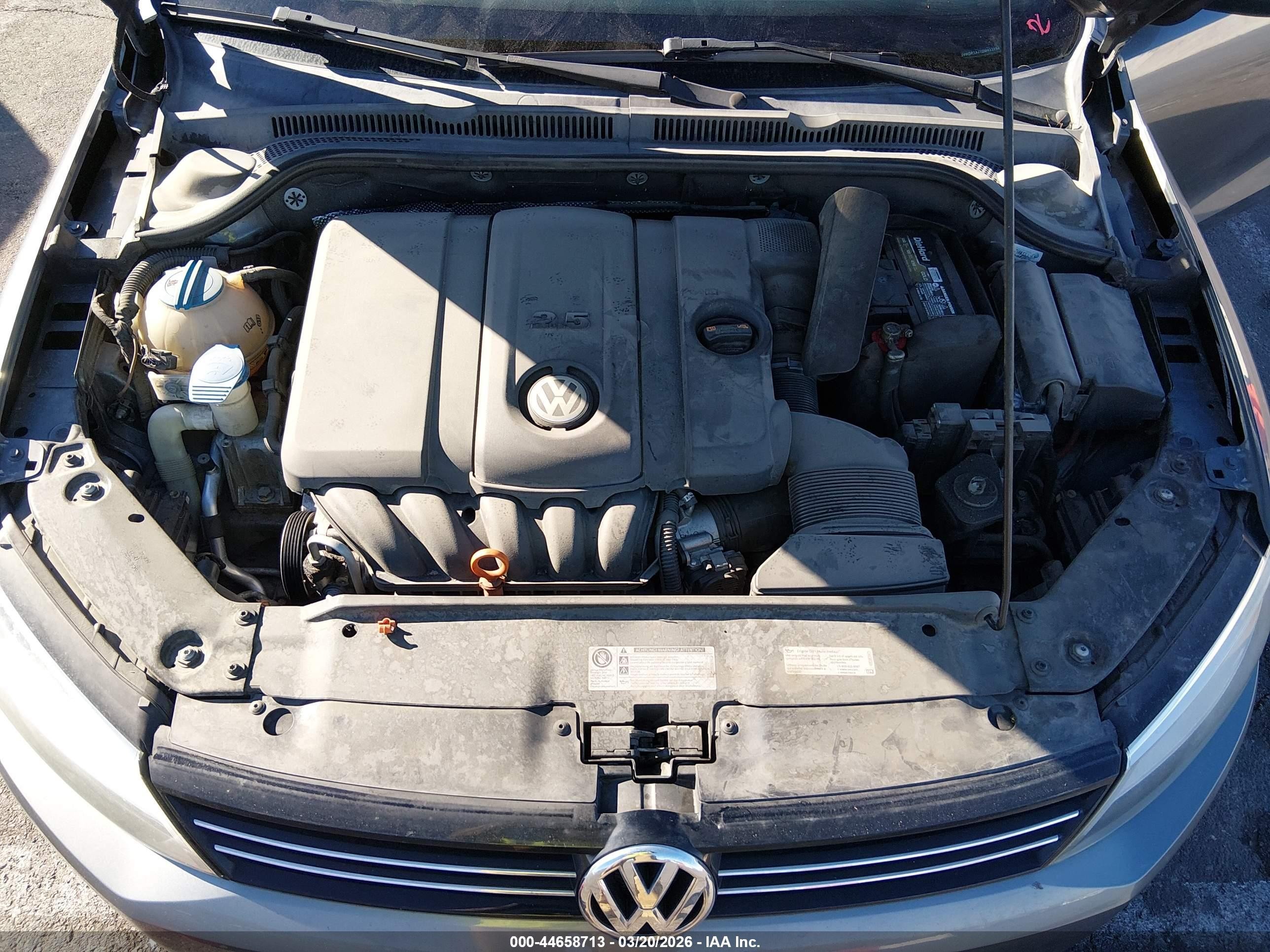 2013 Volkswagen Jetta 2.5l Se Gray vin: 3VWDP7AJ1DM433954