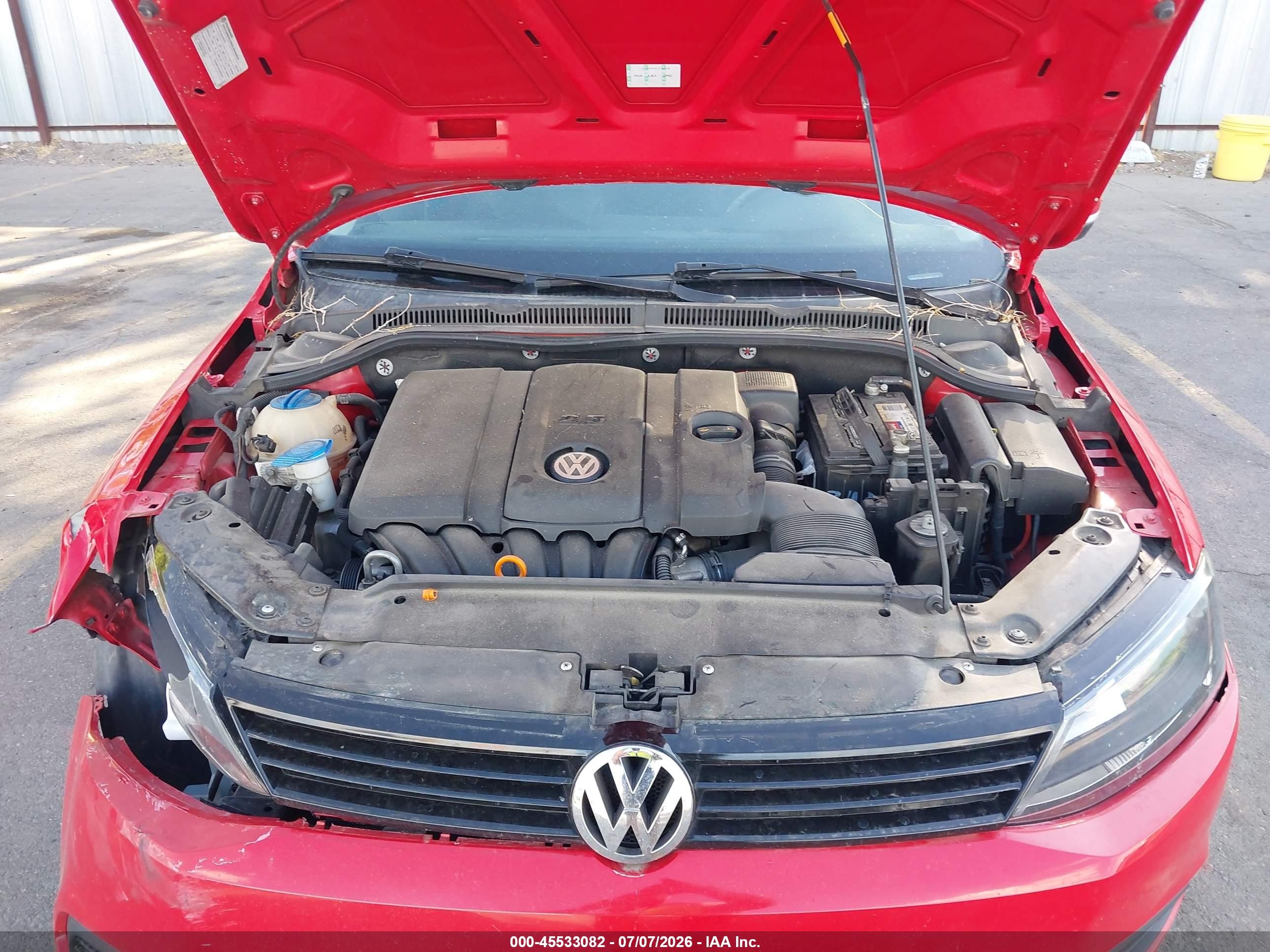 2013 Volkswagen Jetta 2.5l Se Красный vin: 3VWDP7AJ1DM437129