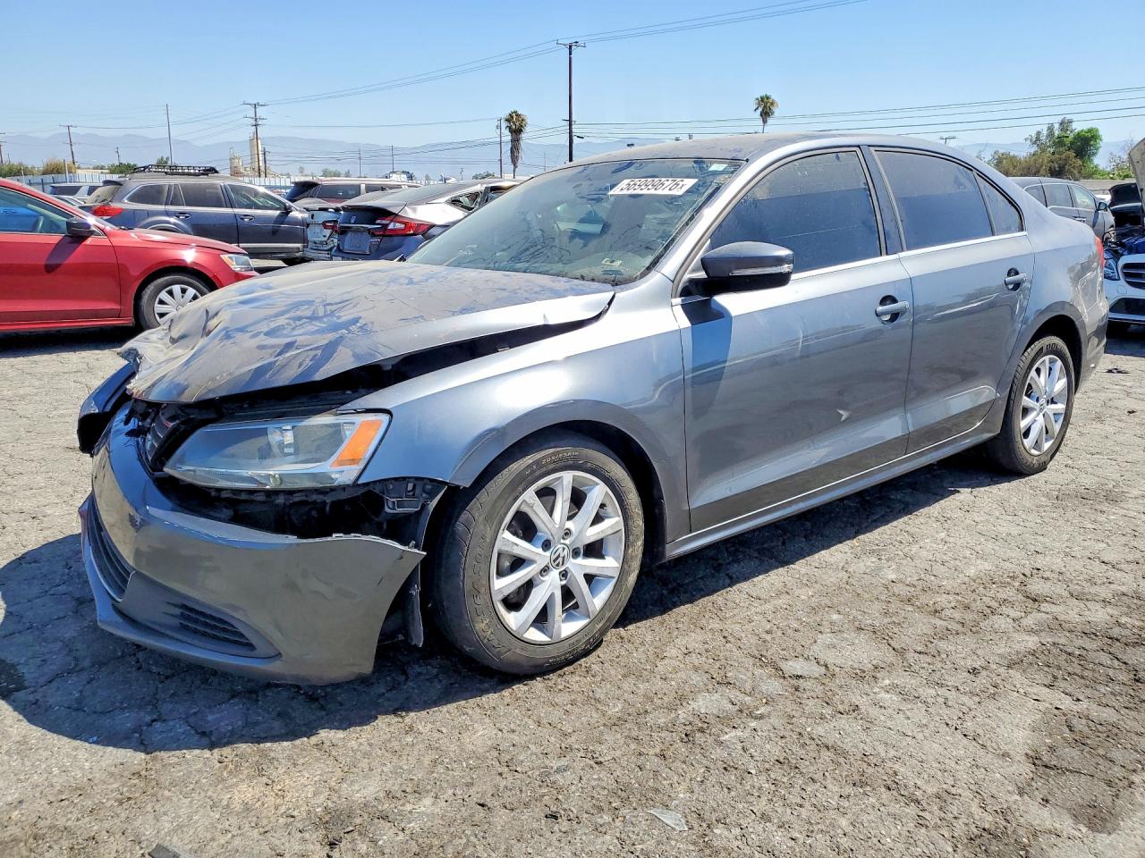 2013 Volkswagen Jetta Se Blue vin: 3VWDP7AJ1DM439687