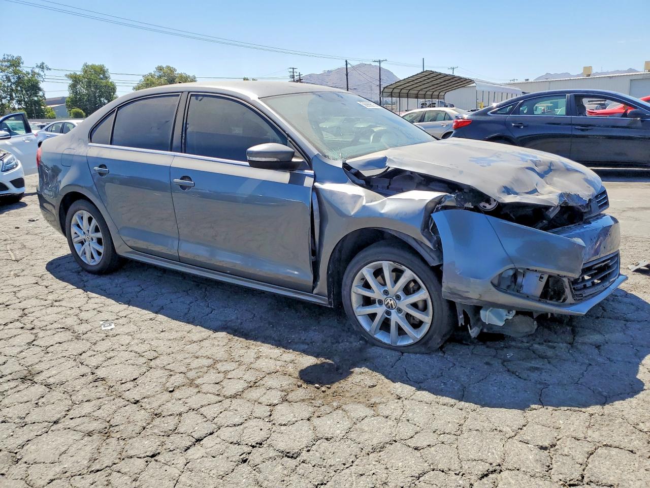 2013 Volkswagen Jetta Se Blue vin: 3VWDP7AJ1DM439687