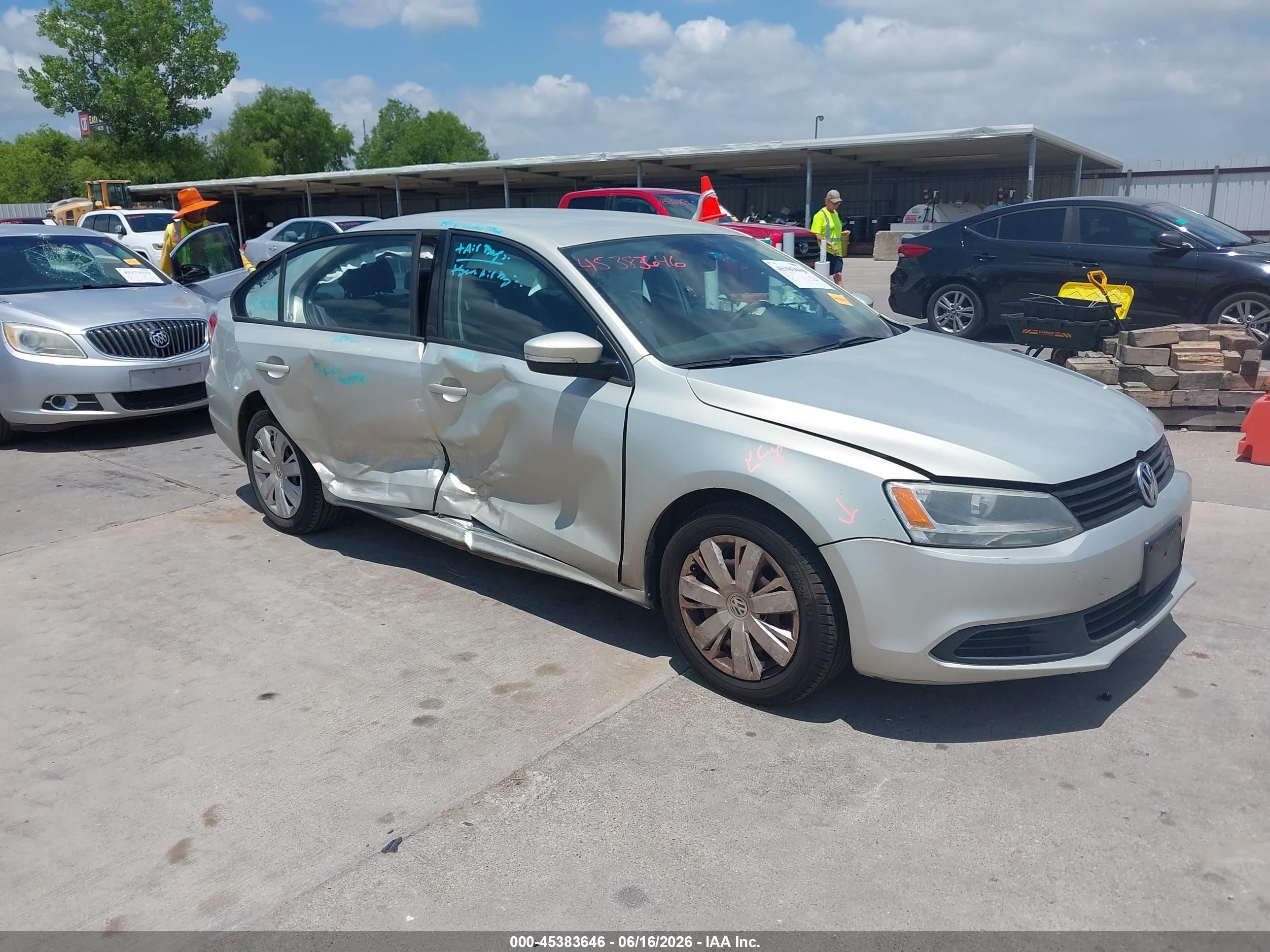 2012 Volkswagen Jetta 2.5l Se Silver vin: 3VWDP7AJ2CM023209