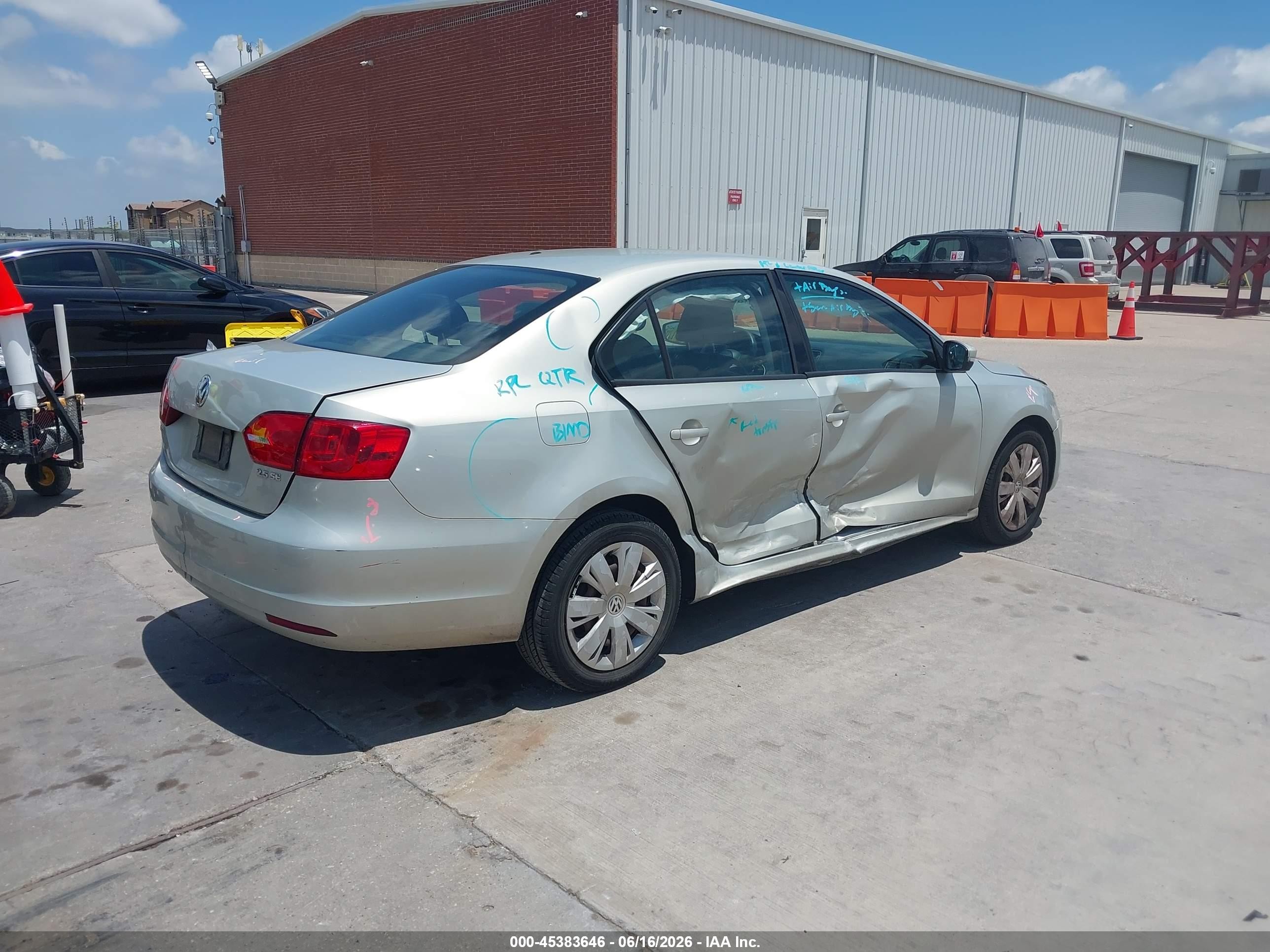 2012 Volkswagen Jetta 2.5l Se Silver vin: 3VWDP7AJ2CM023209
