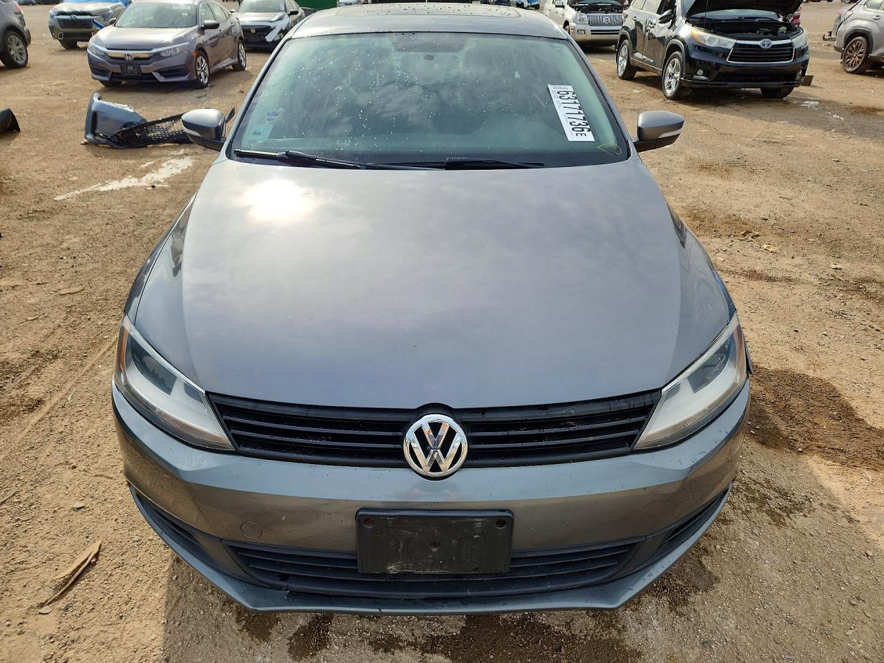 2012 Volkswagen Jetta Se Gray vin: 3VWDP7AJ2CM122807