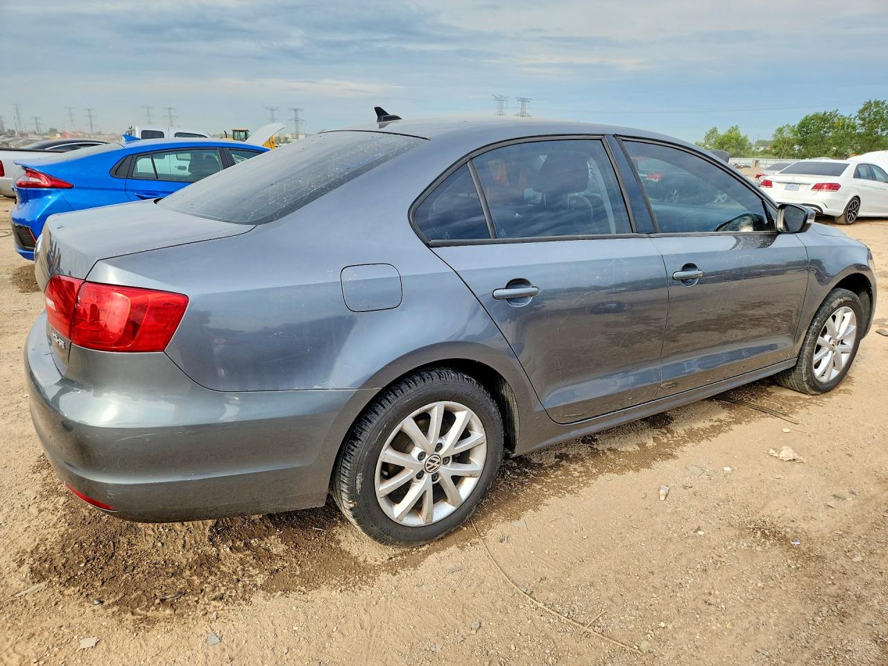 2012 Volkswagen Jetta Se Gray vin: 3VWDP7AJ2CM122807