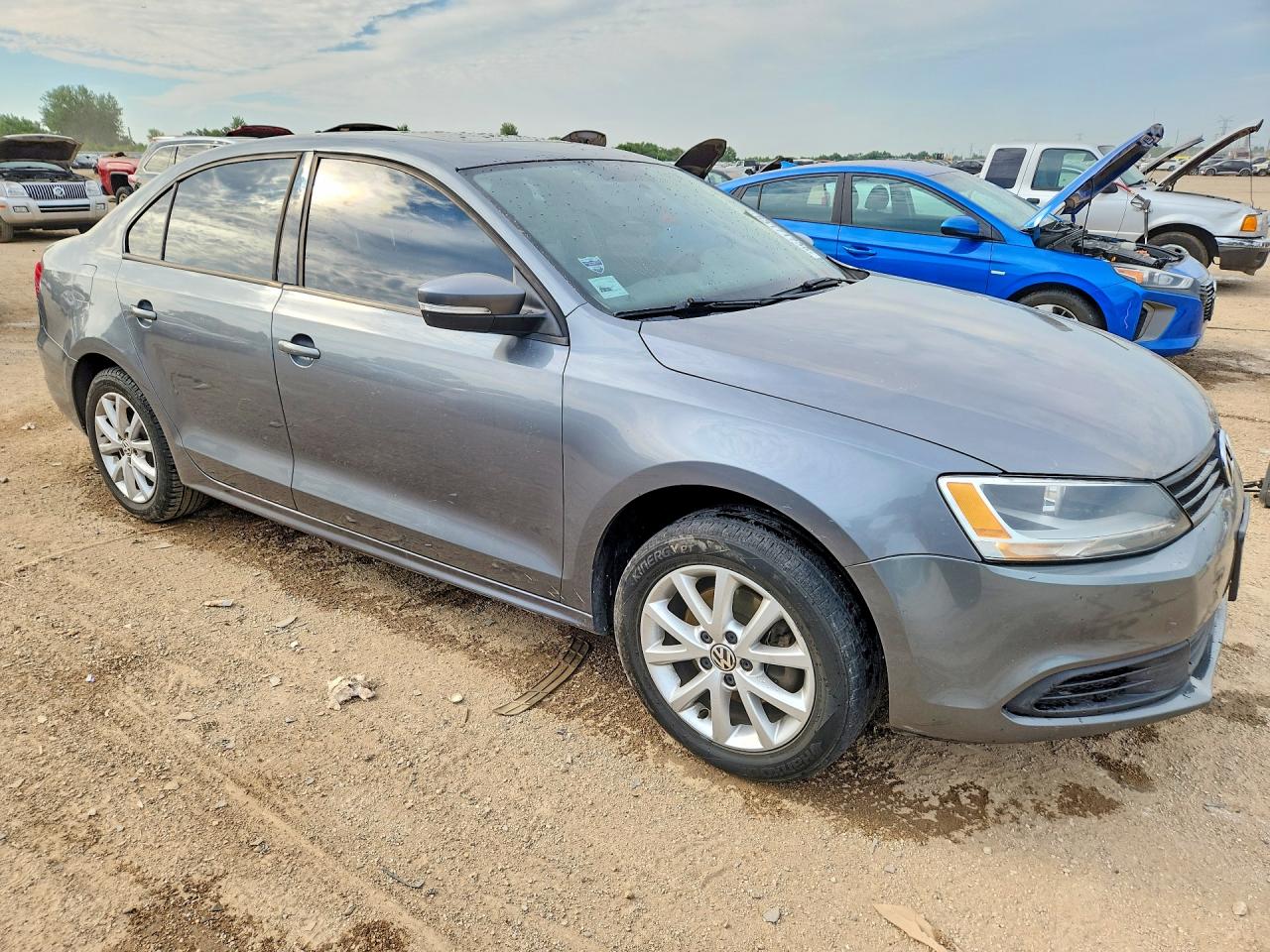 2012 Volkswagen Jetta Se Gray vin: 3VWDP7AJ2CM122807
