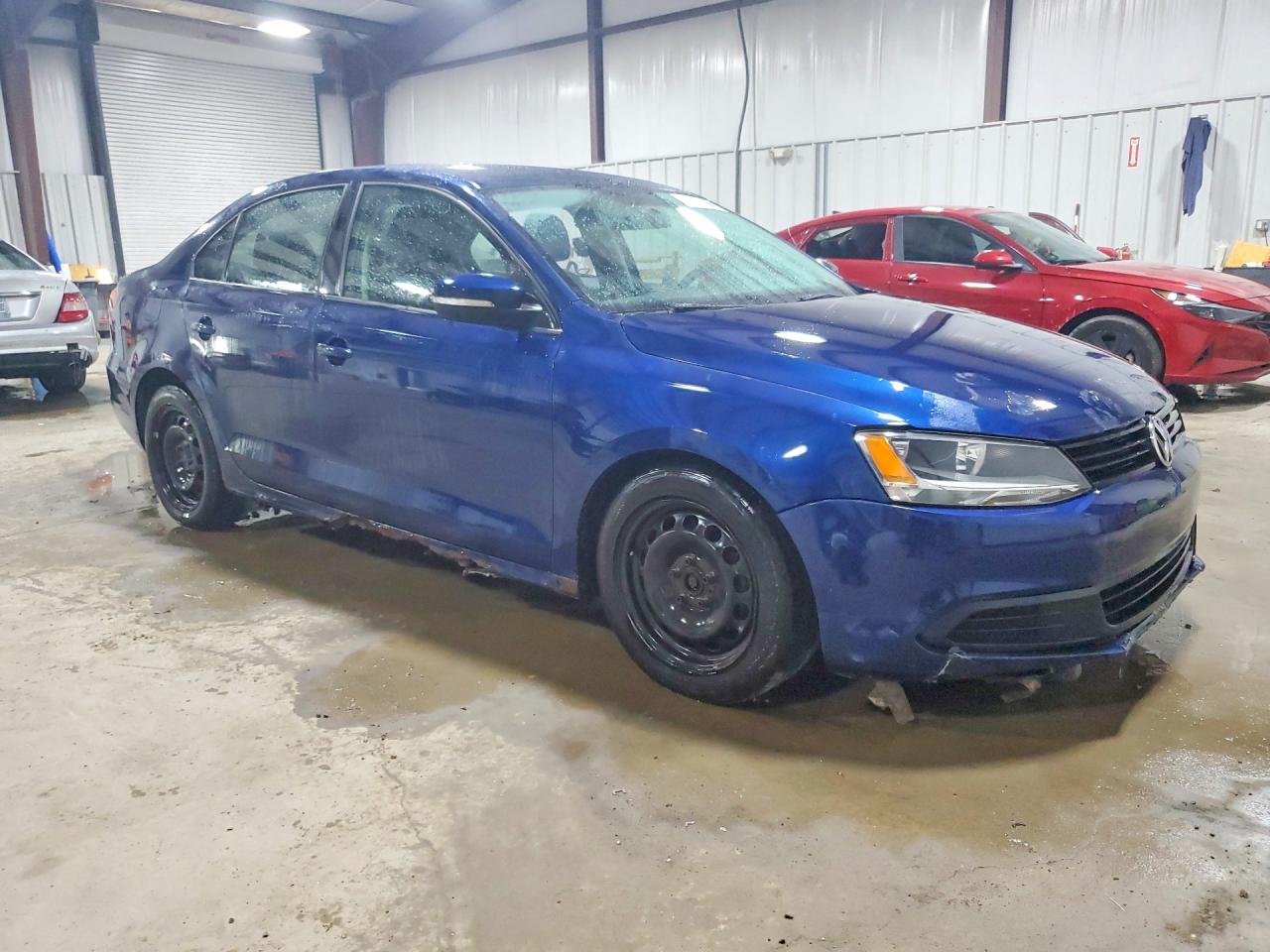 2012 Volkswagen Jetta Se Синий vin: 3VWDP7AJ2CM318908